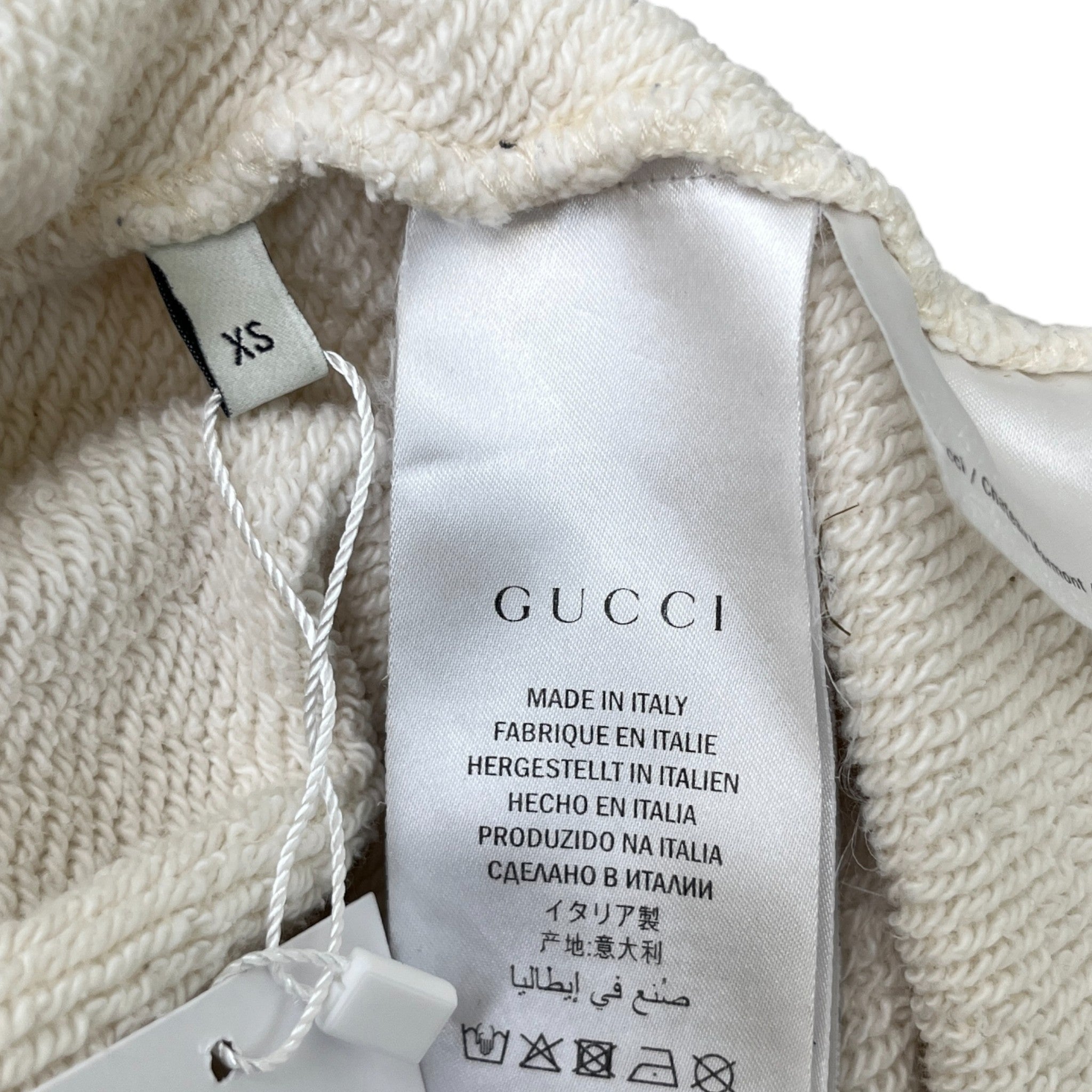 Men's Chateau Marmont Logo Print Sweatshirt Cream Size XS