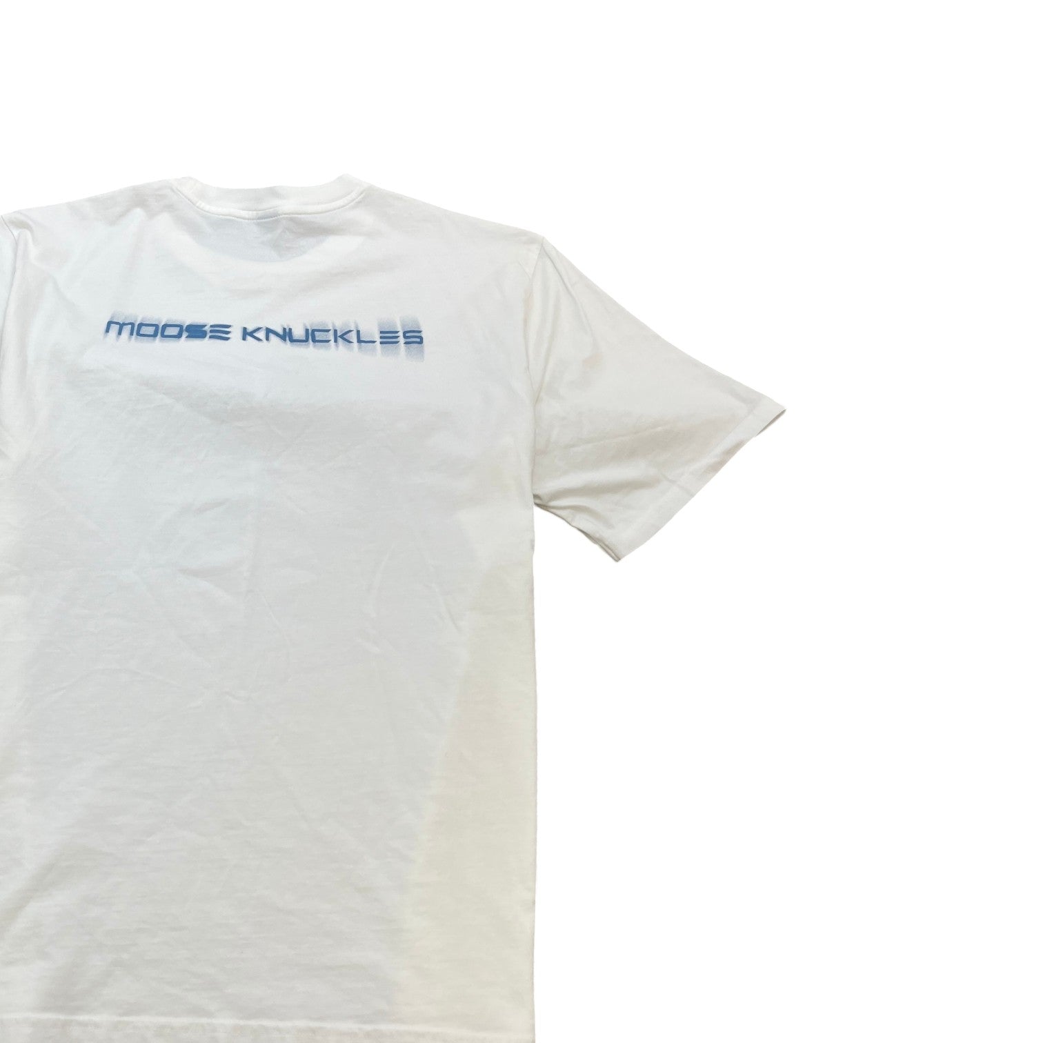 Men's Spray Painted Logo T-Shirt White Size L