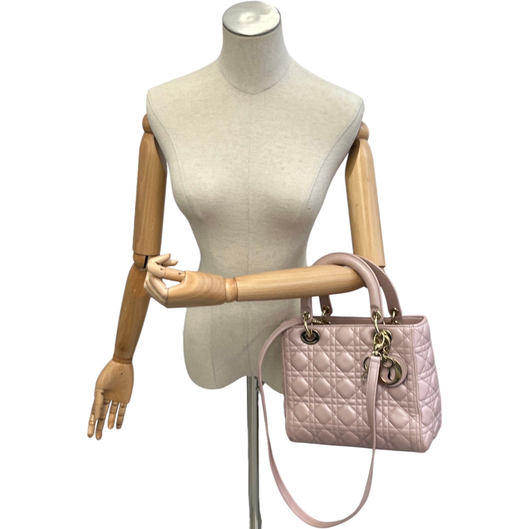 Women's Medium Lady Dior Bag Pink