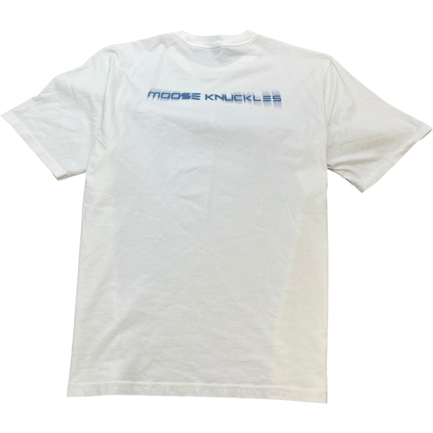 Men's Spray Painted Logo T-Shirt White Size L