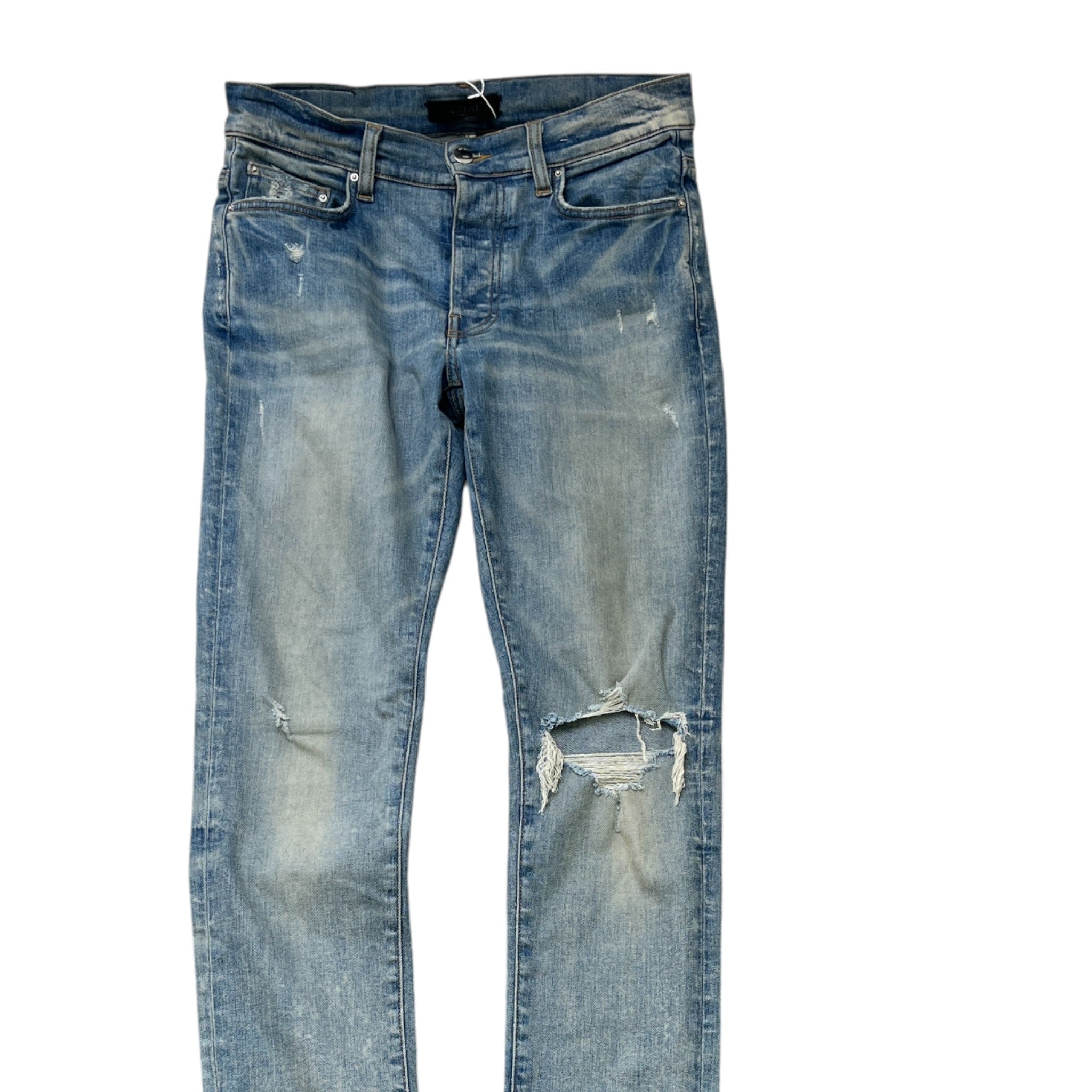 Men's Mx1 Distressed Jeans Blue Size Waist 30"
