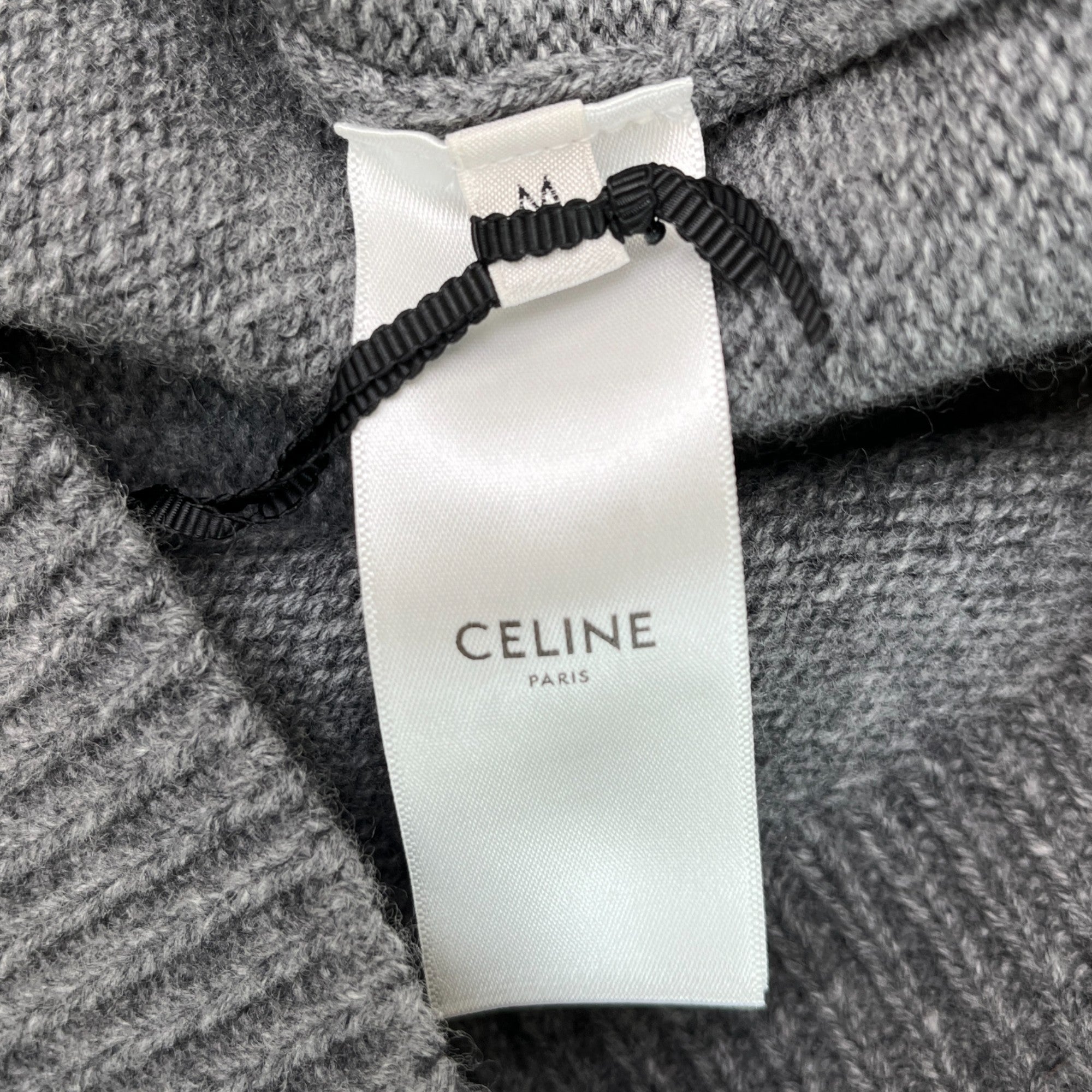 Men's Embroidered Logo Hoodie Grey Size M