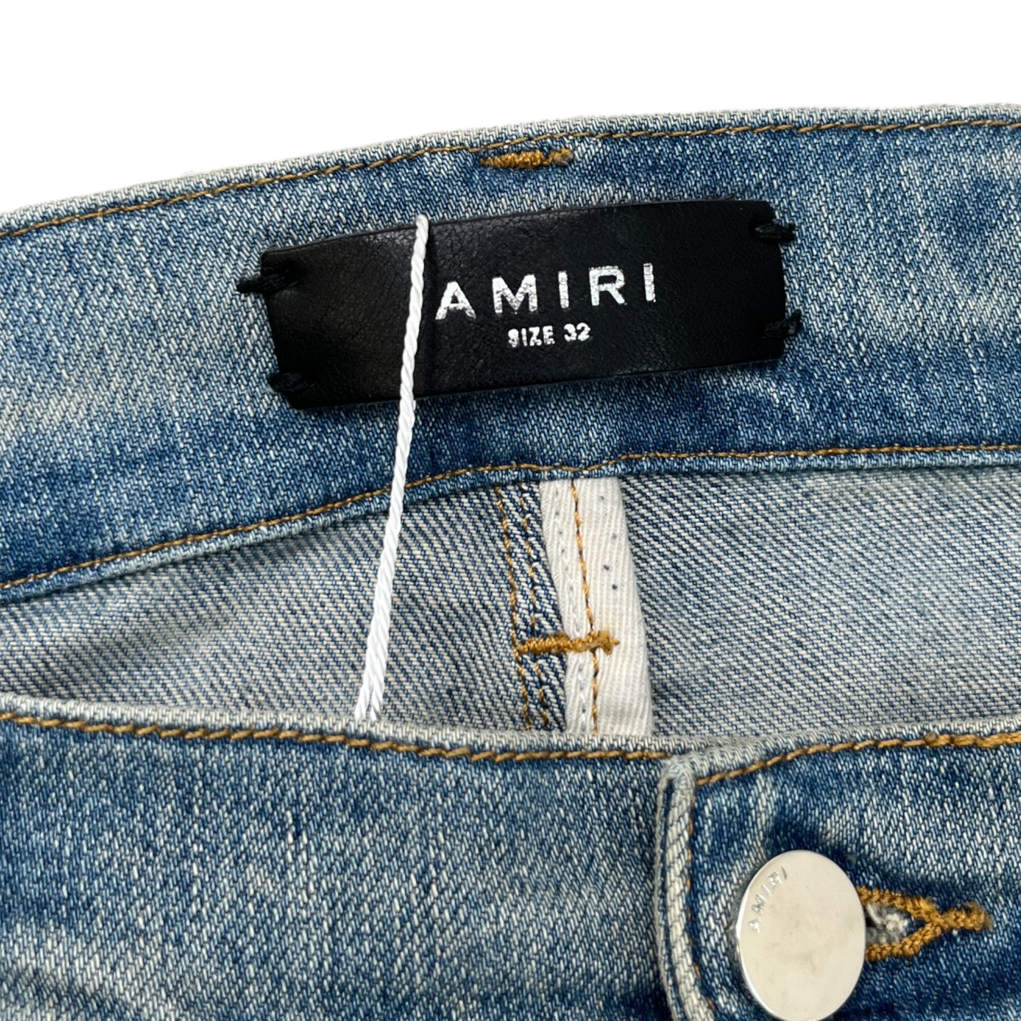 Men's Mx1 Panelled Distressed Jeans Blue Size Waist 32"