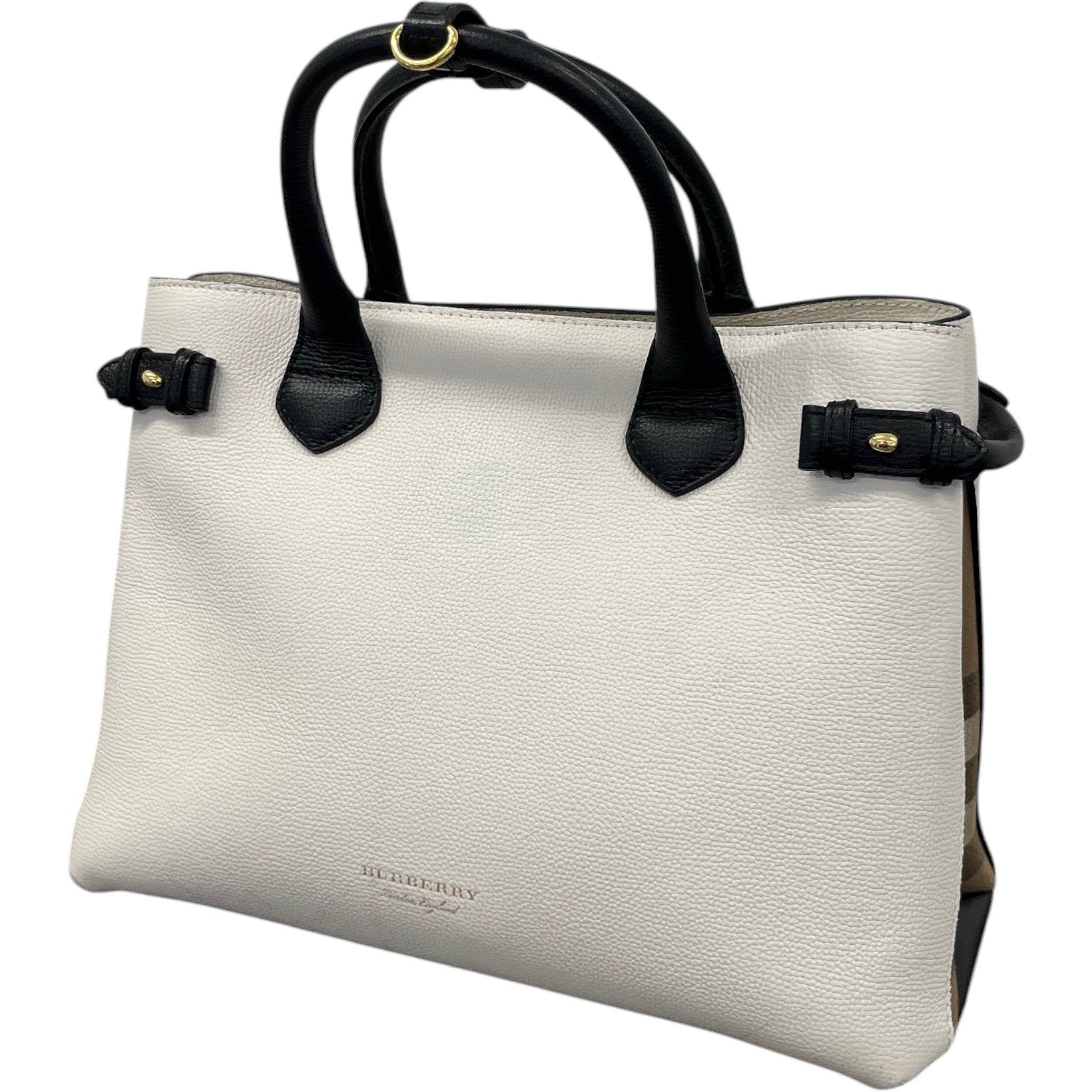 Women's Medium The Banner Tote Bag White