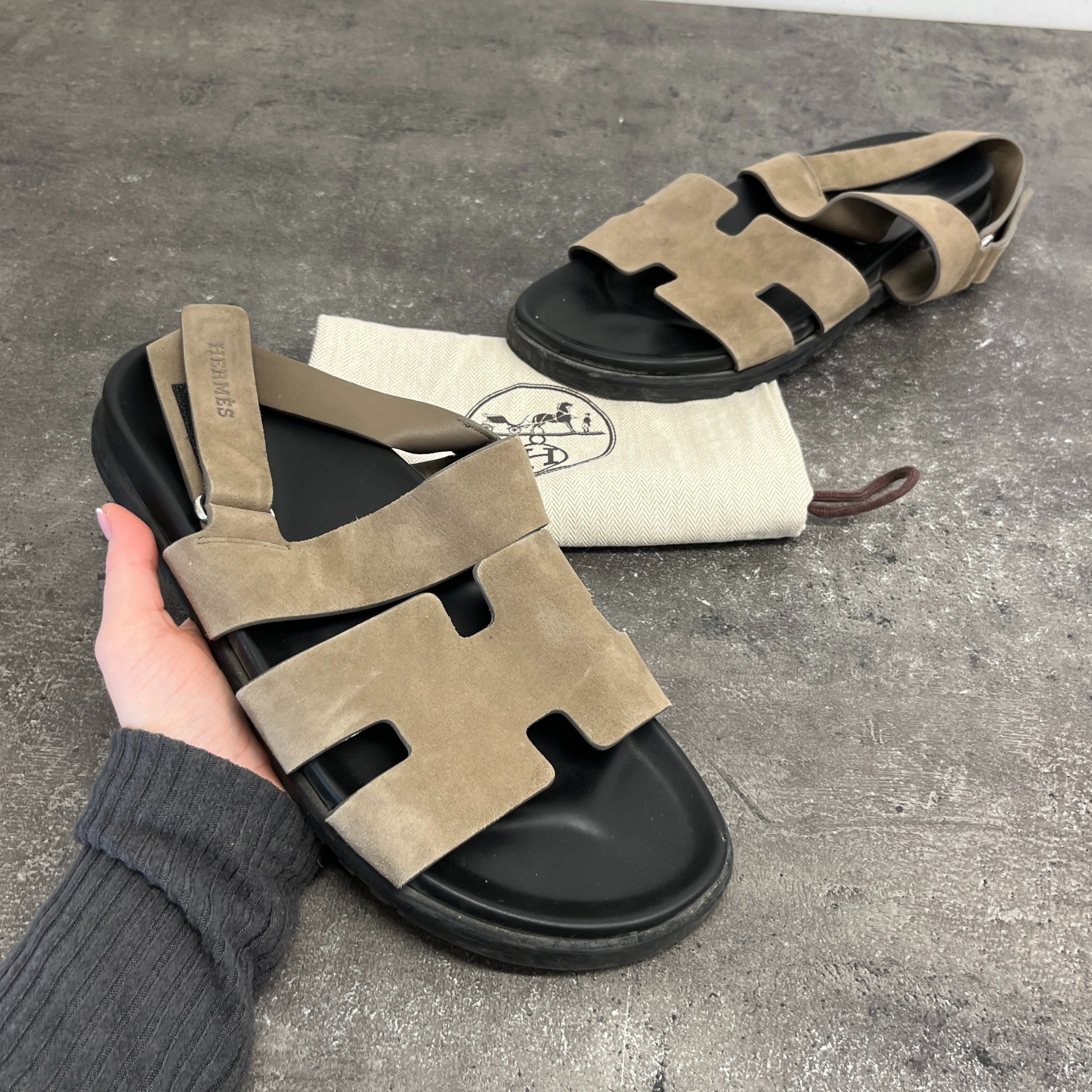 Men's Genius Sandals Brown Size EU 43.5 / UK 9.5