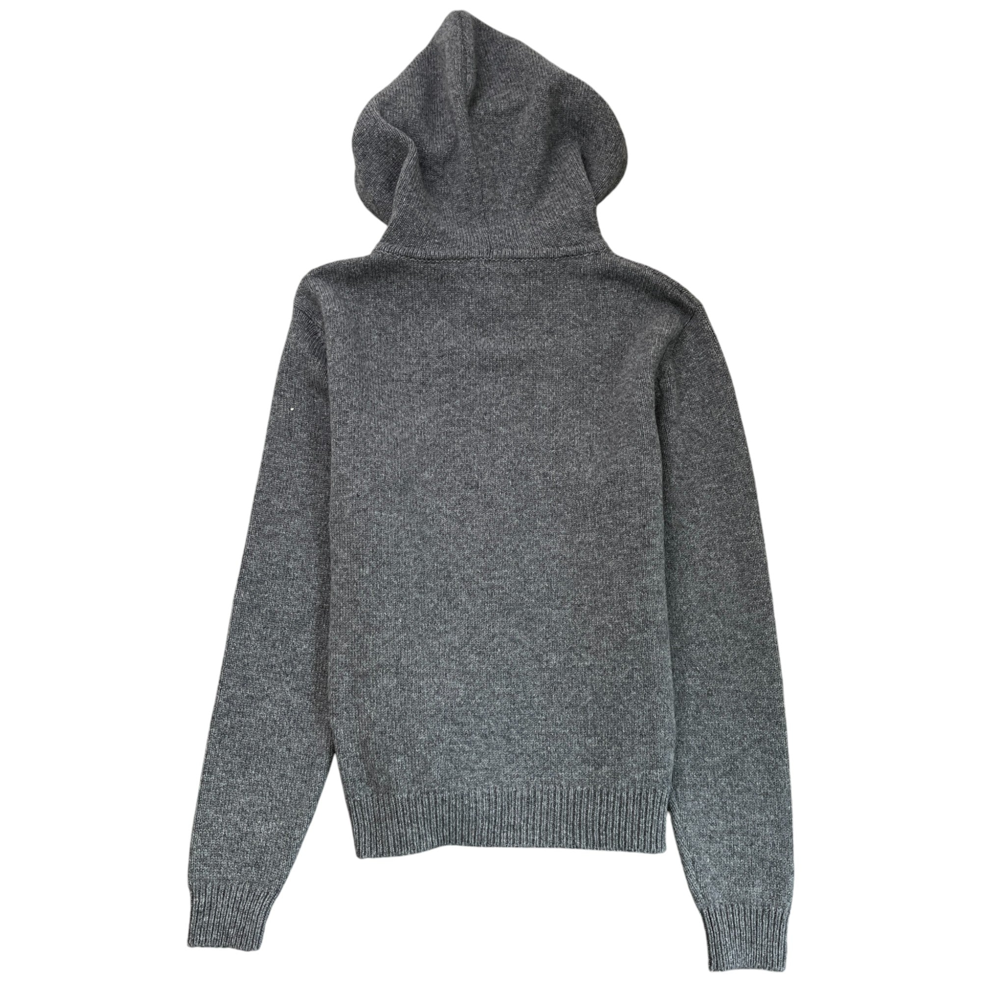 Men's Embroidered Logo Hoodie Grey Size M