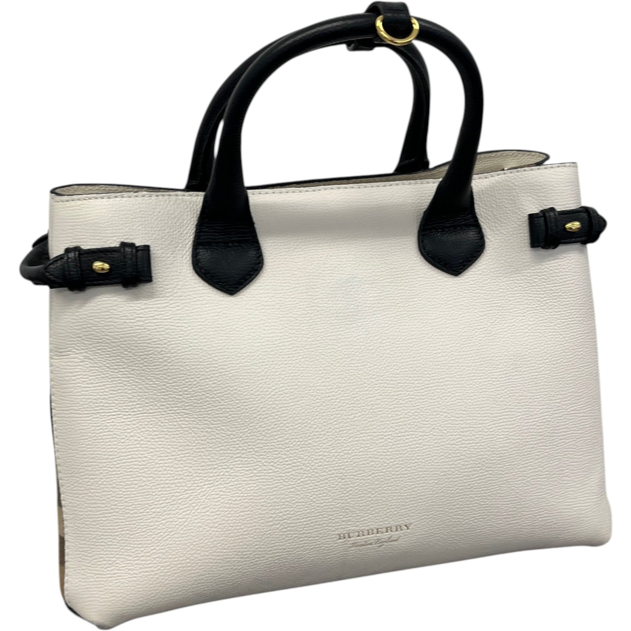 Women's Medium The Banner Tote Bag White