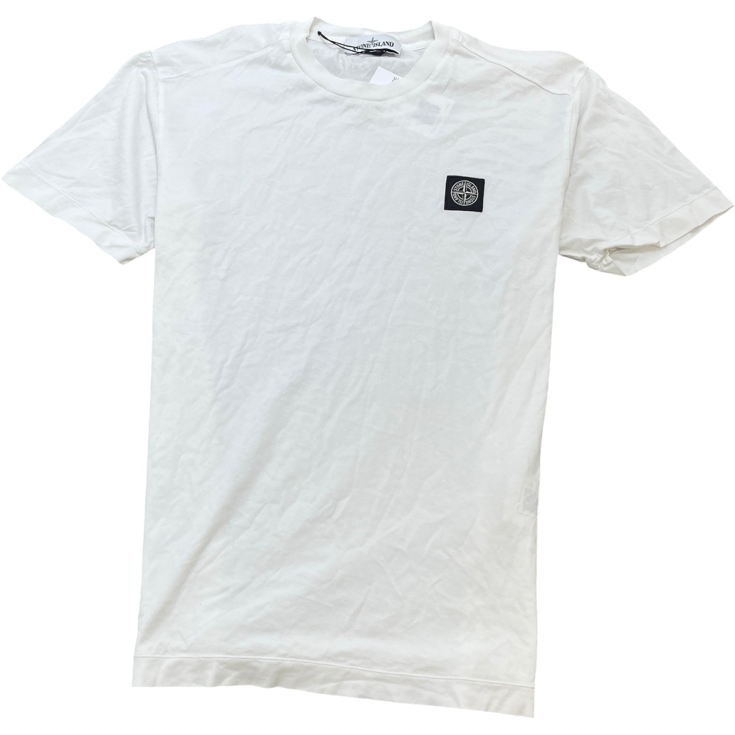Men's Compass Logo Patch T-Shirt White Size M