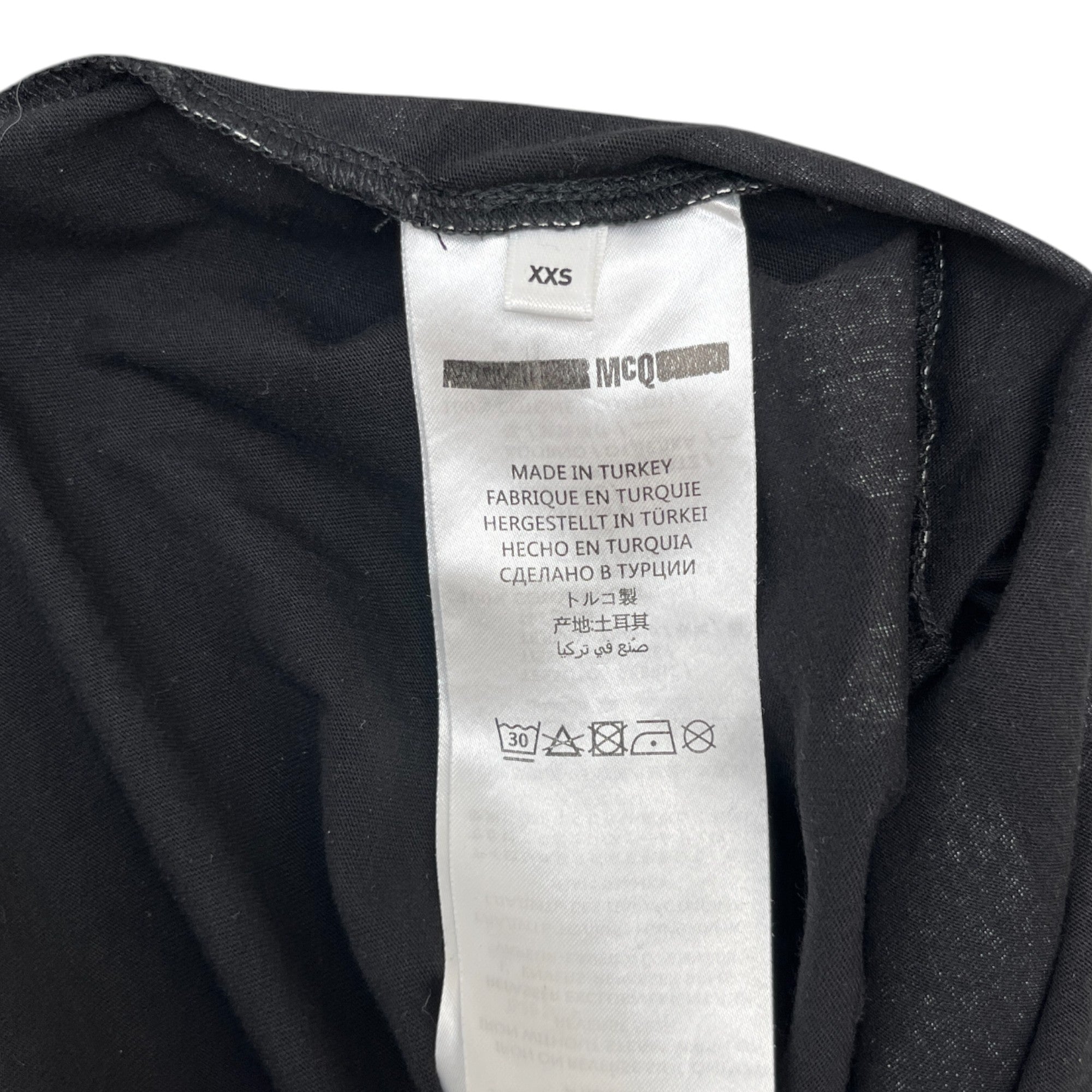 Men's Swallow Print T-Shirt Black Size XXS