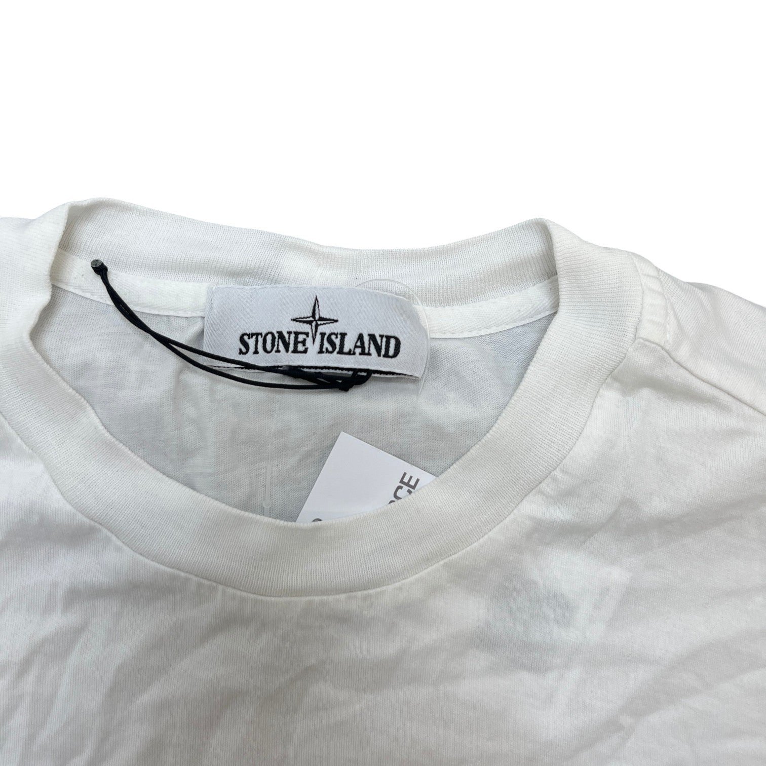 Men's Compass Logo Patch T-Shirt White Size M