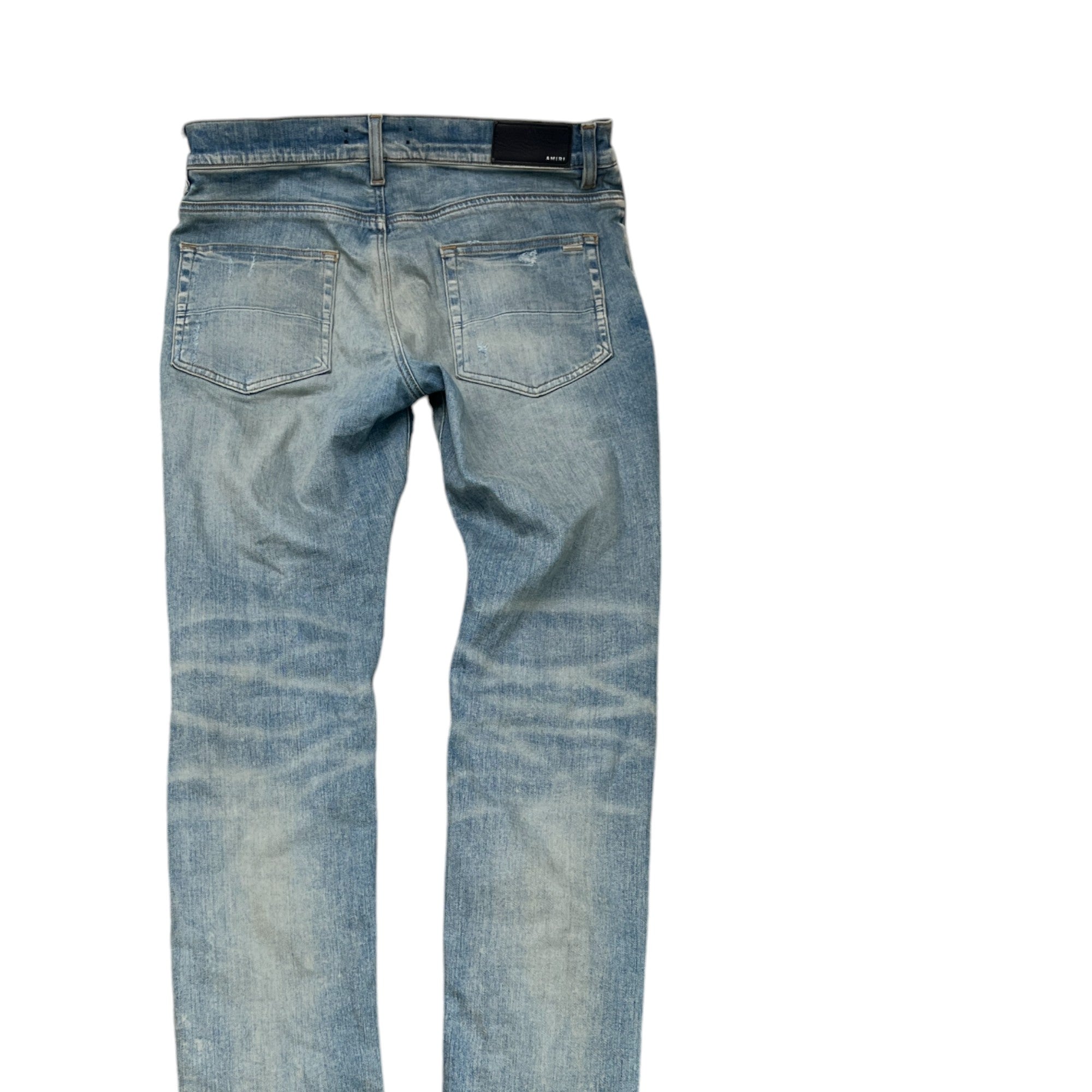 Men's Mx1 Panelled Distressed Jeans Blue Size Waist 32"