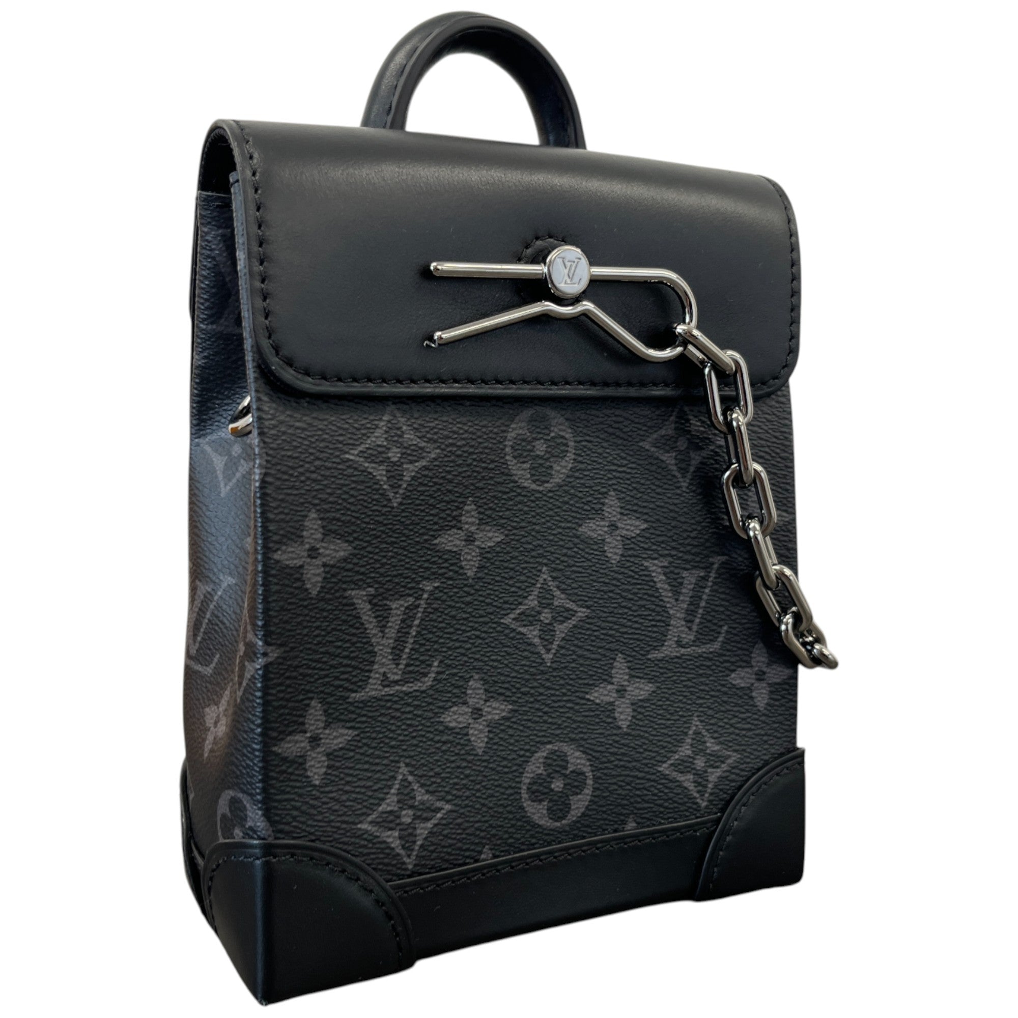 Men's Nano Steamer Monogram Eclipse Bag Black