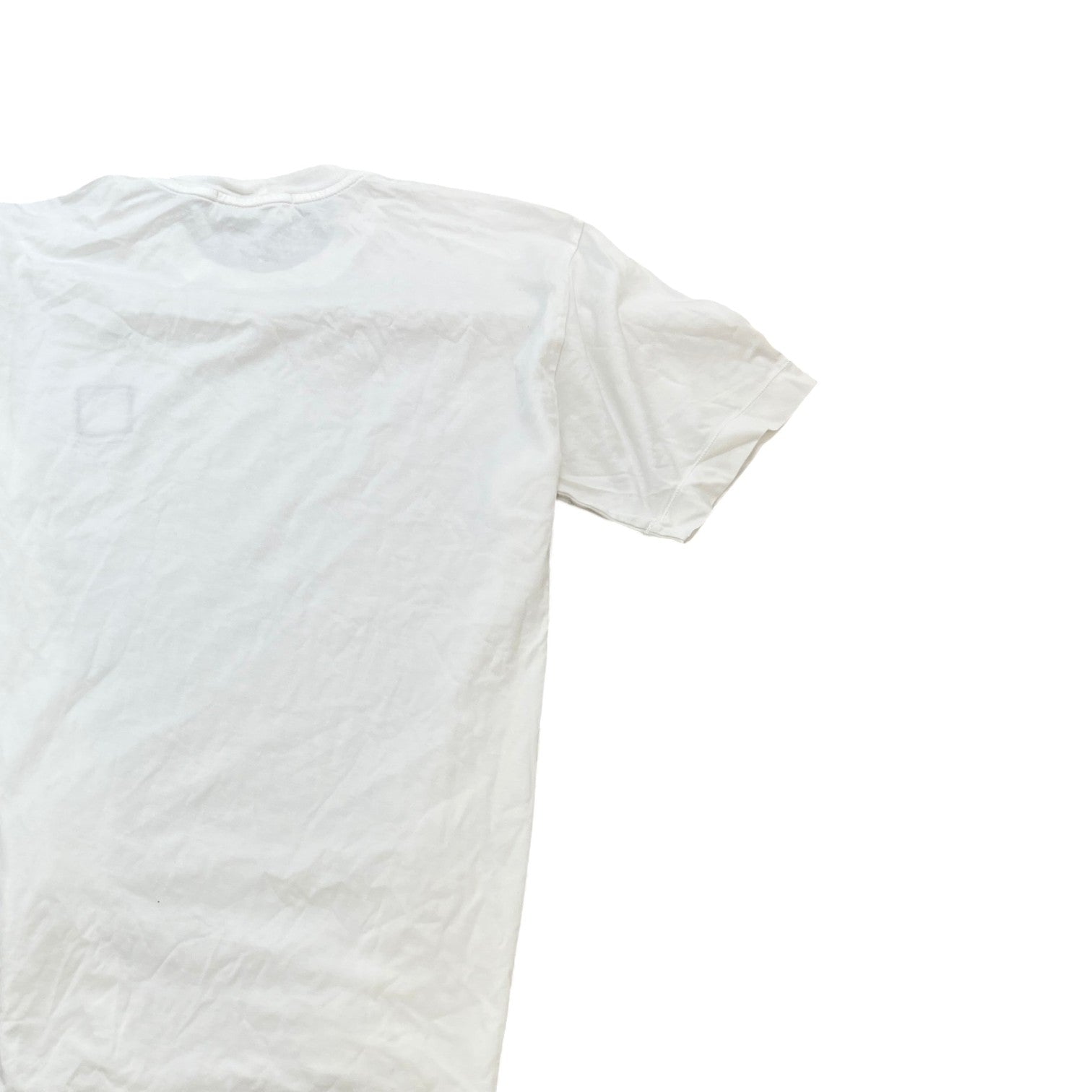 Men's Compass Logo Patch T-Shirt White Size M
