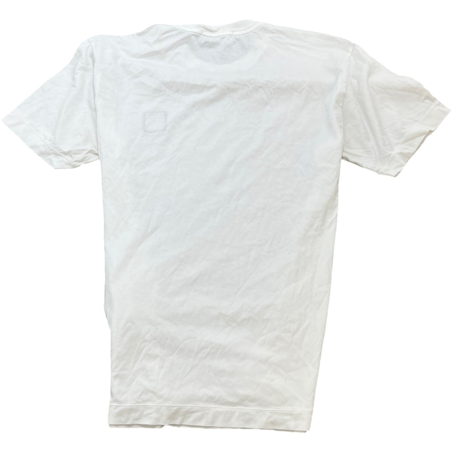 Men's Compass Logo Patch T-Shirt White Size M