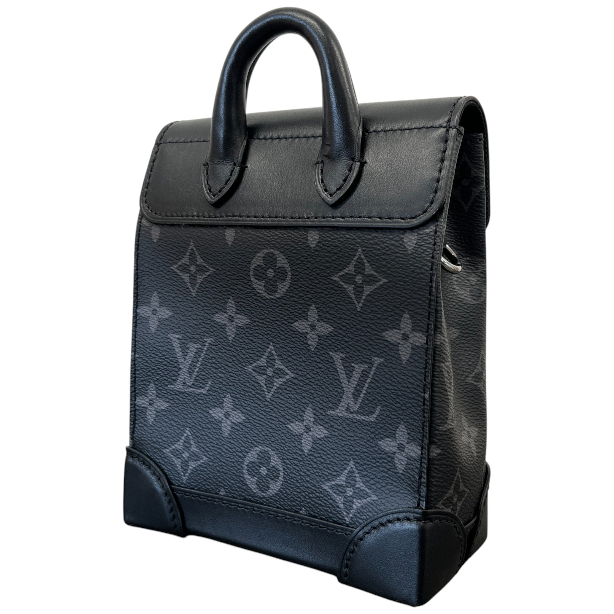 Men's Nano Steamer Monogram Eclipse Bag Black