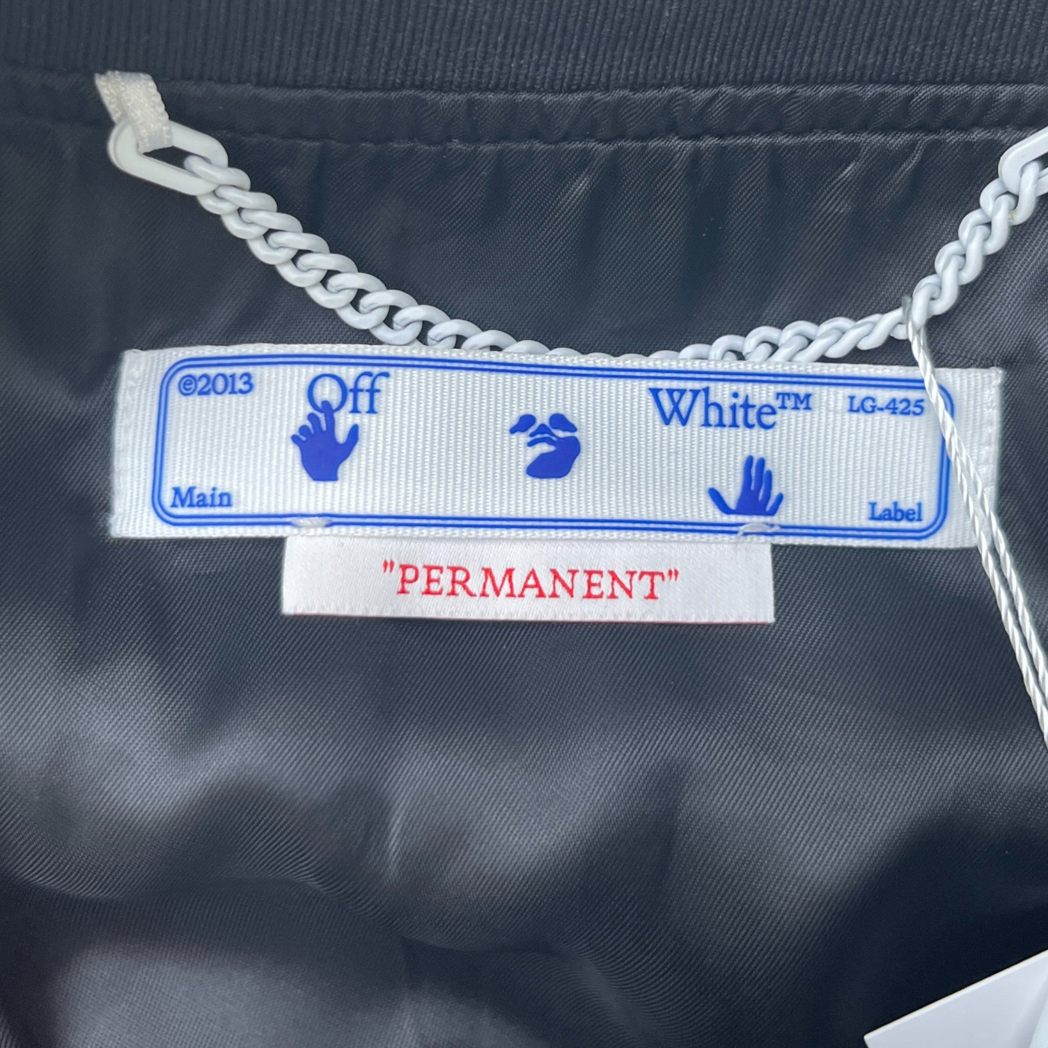 Men's Logo Varsity Jacket Black Size XL