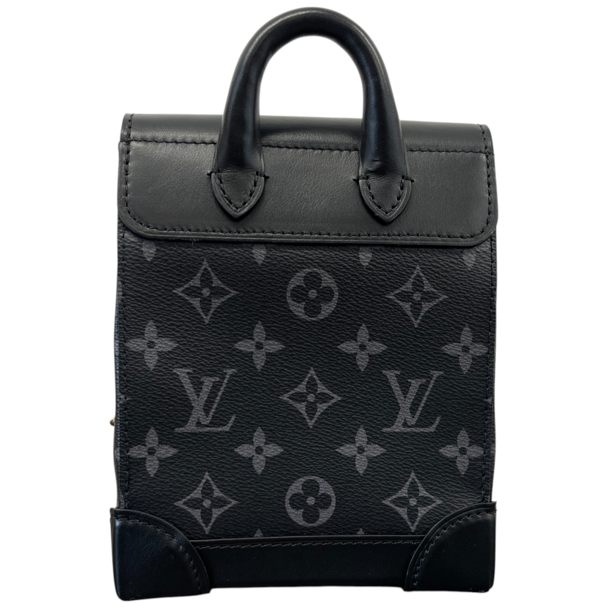 Men's Nano Steamer Monogram Eclipse Bag Black