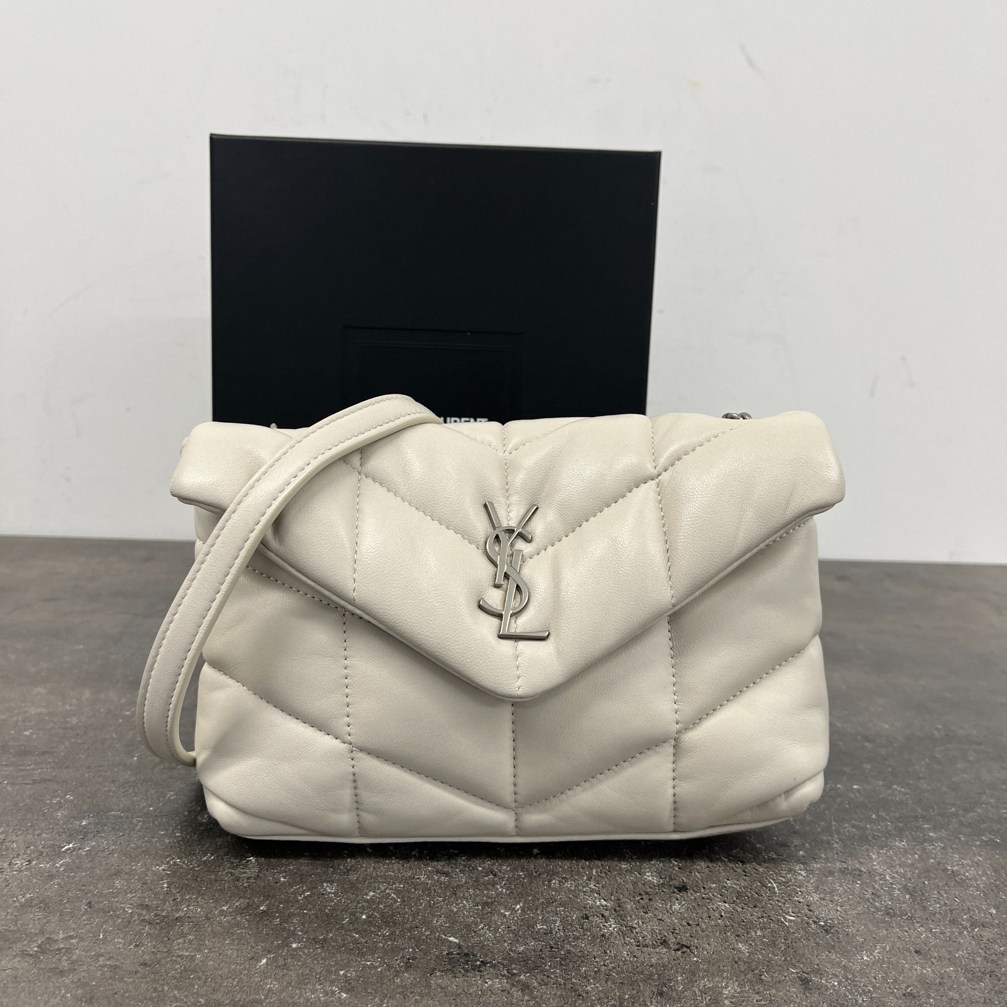 Women's Mini Lou Puffer Bag Cream