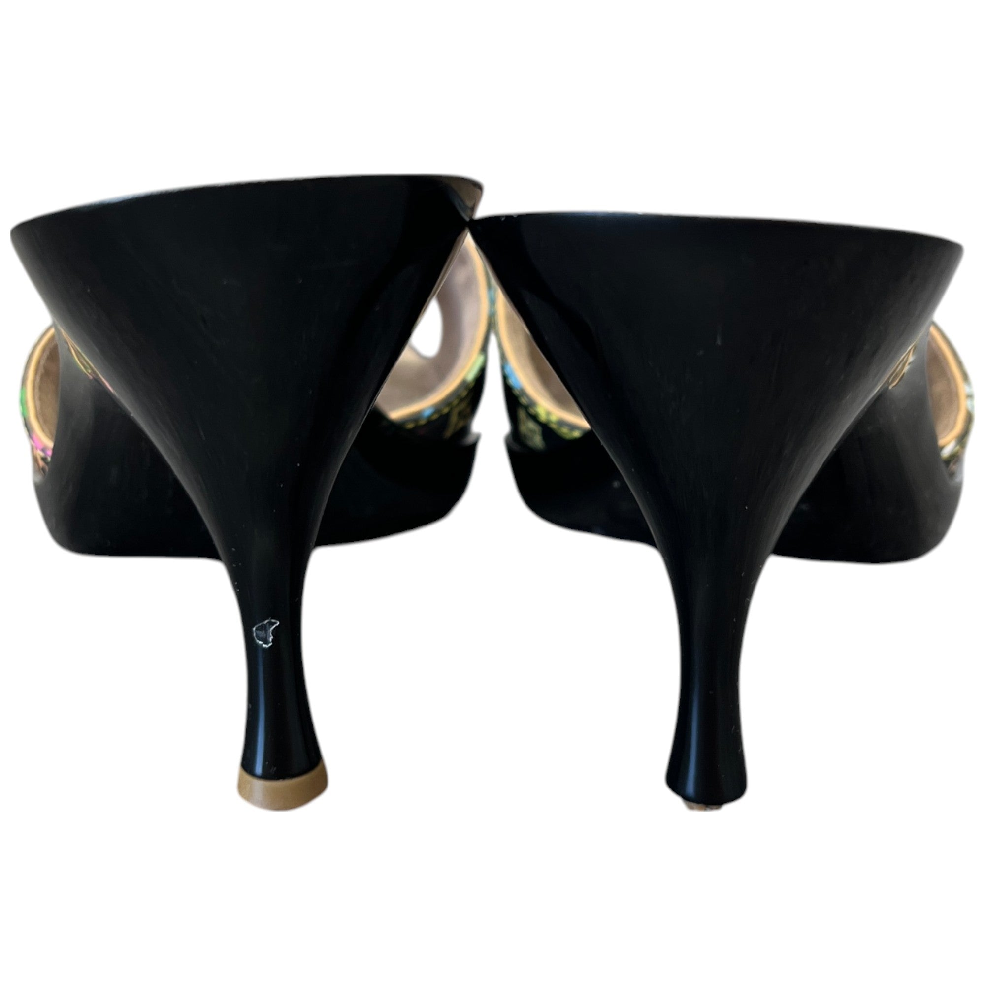 Women's Multicolor Monogram Murakami Heels Black Size EU 38 / UK 5