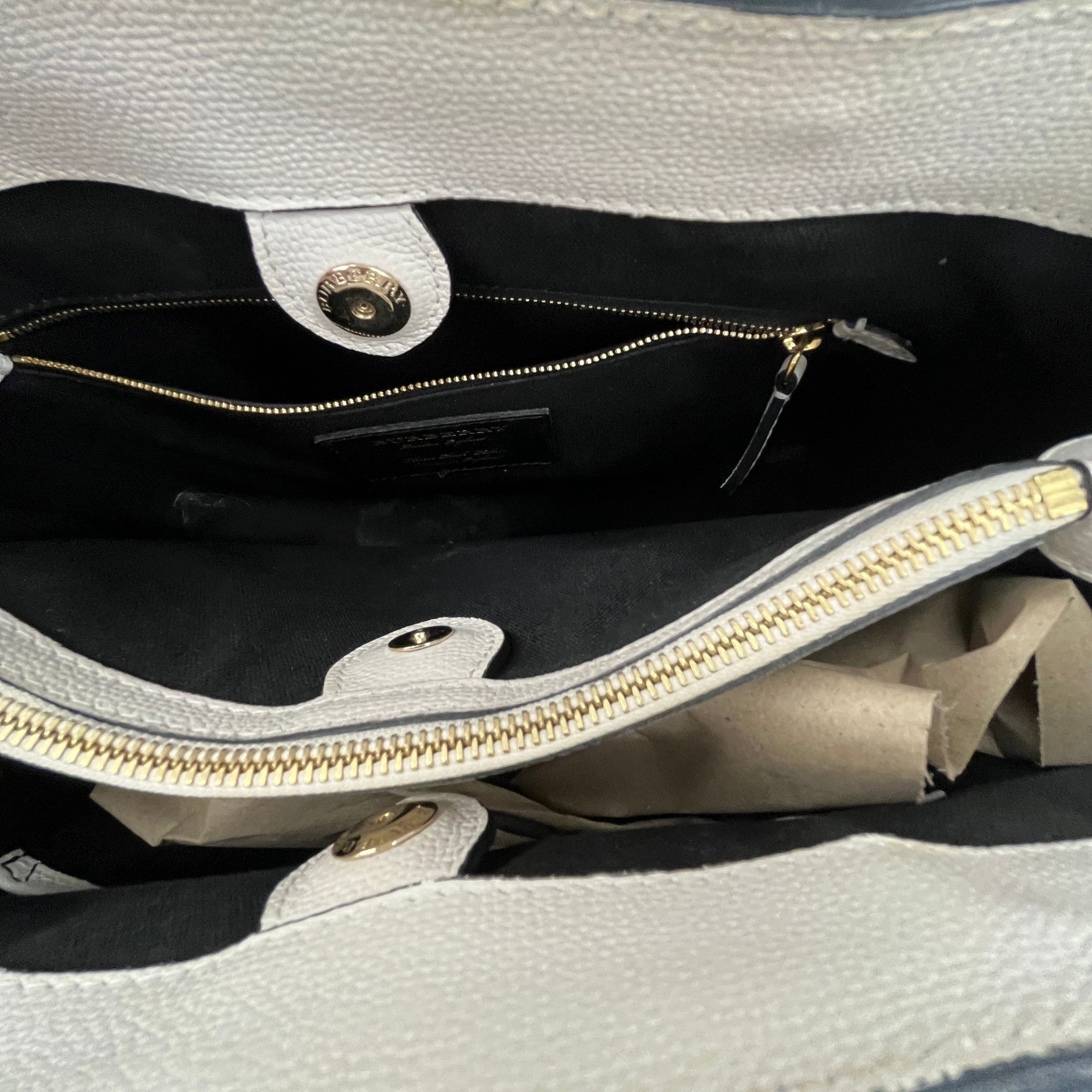 Women's Medium The Banner Tote Bag White