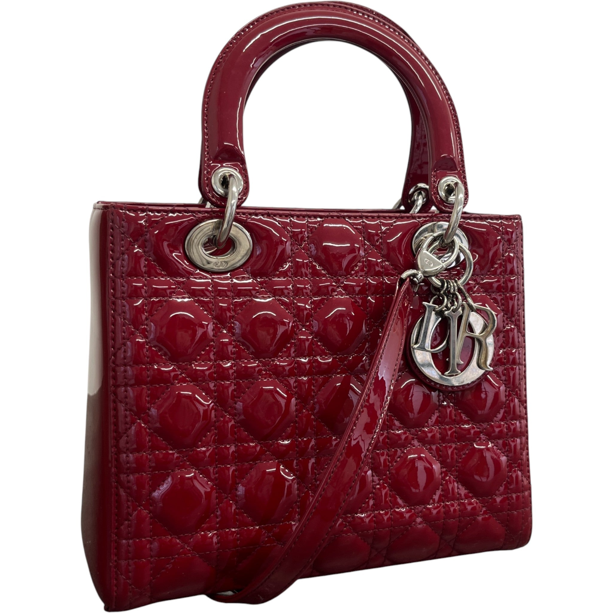 Women's Lady Dior Medium Bag Red