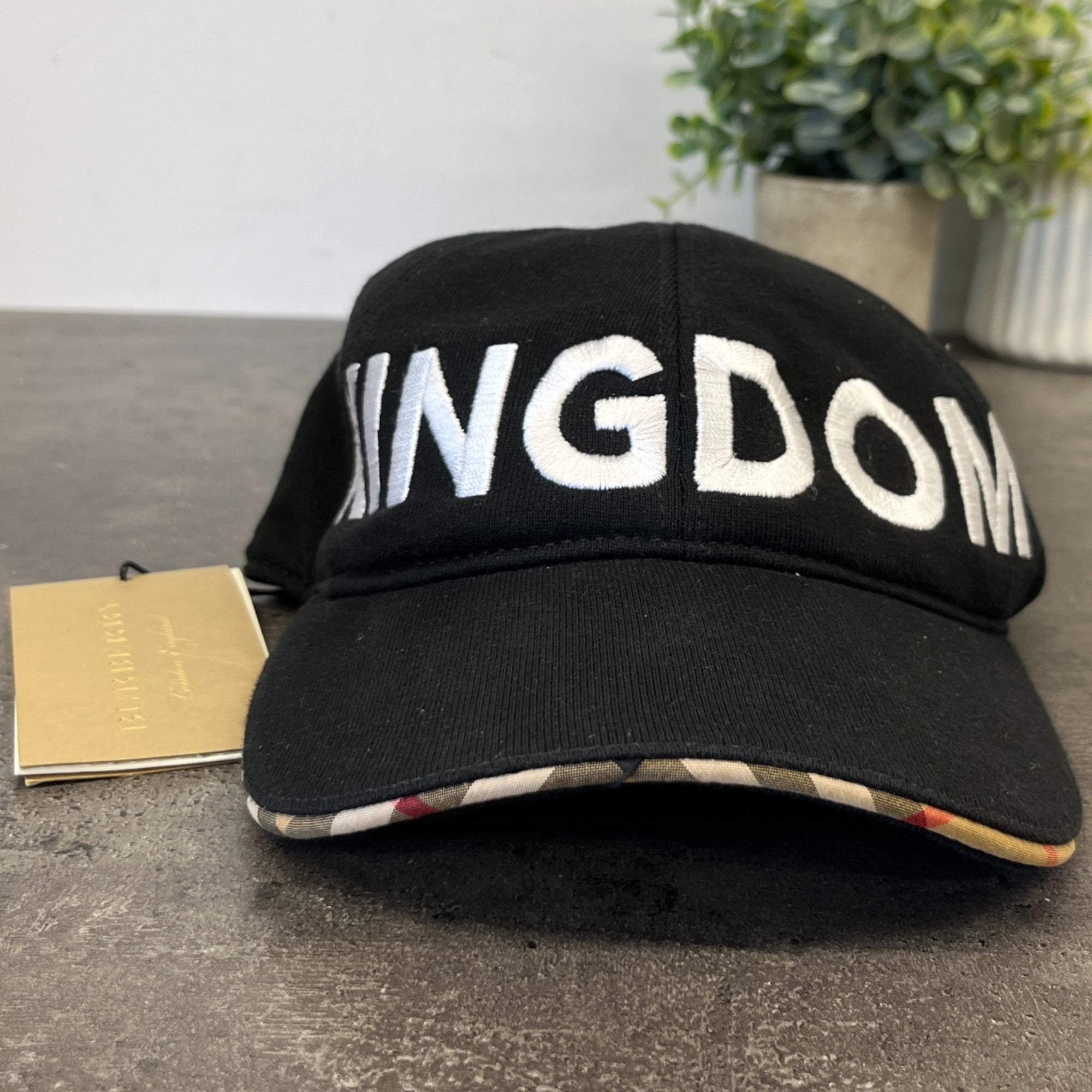 Men's Embroidered Logo Cap Black Size S