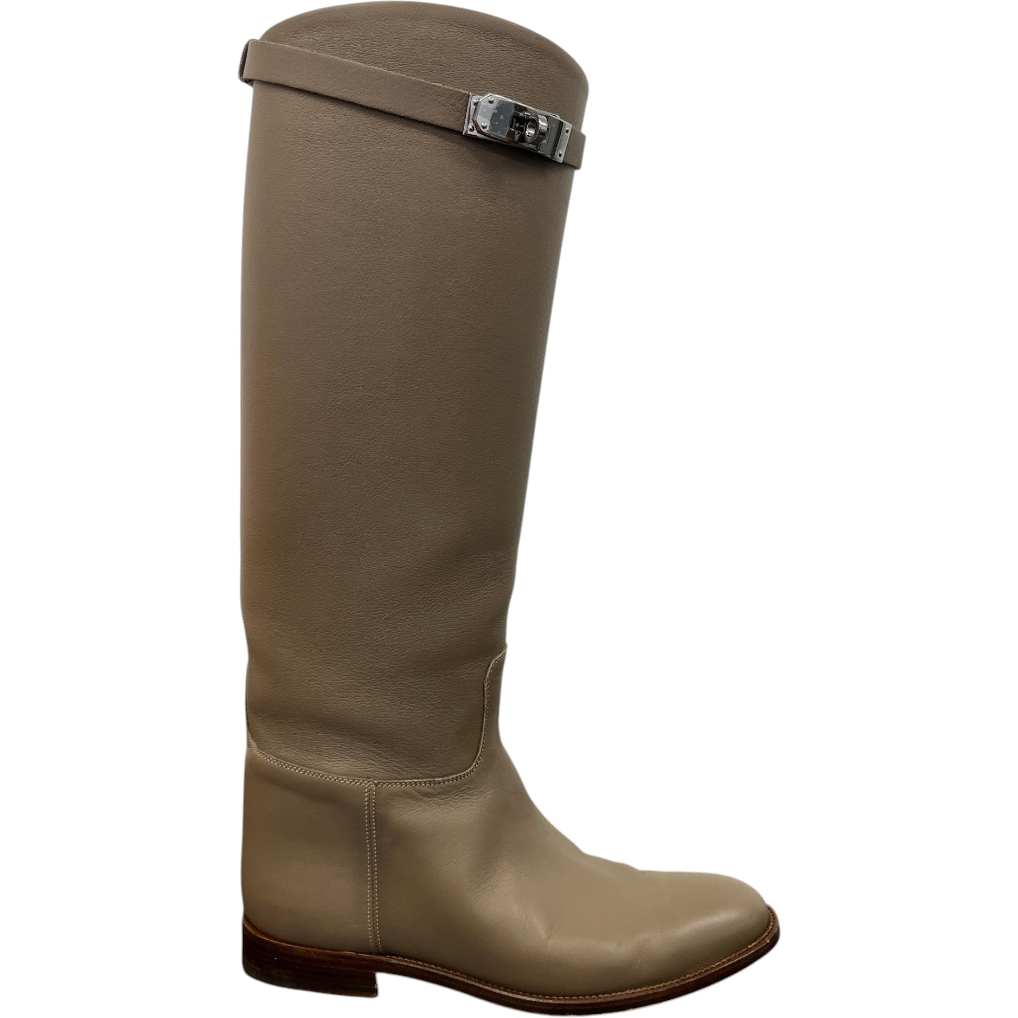 Women's Jumping High Boots Beige Size EU 38 / UK 5