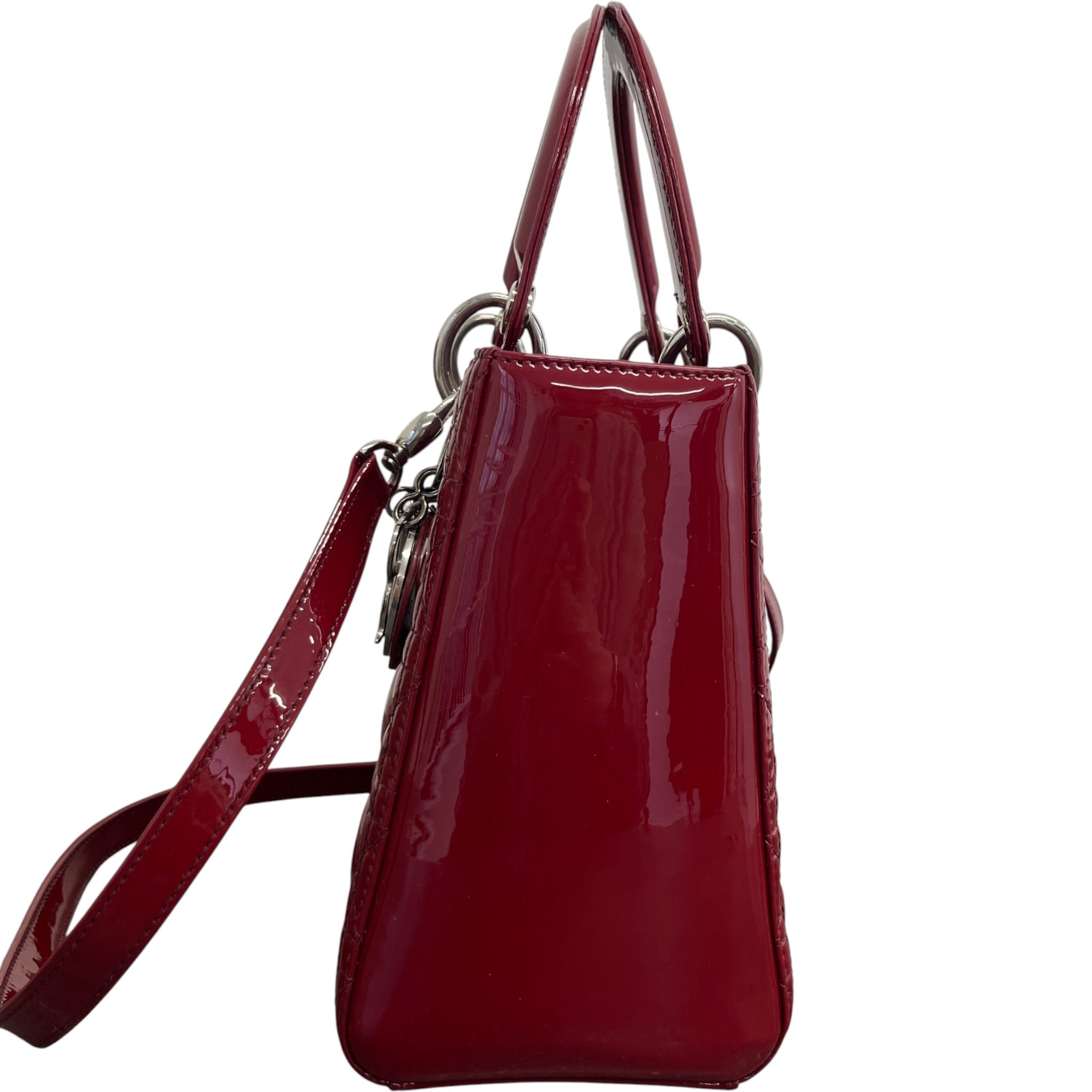 Women's Lady Dior Medium Bag Red