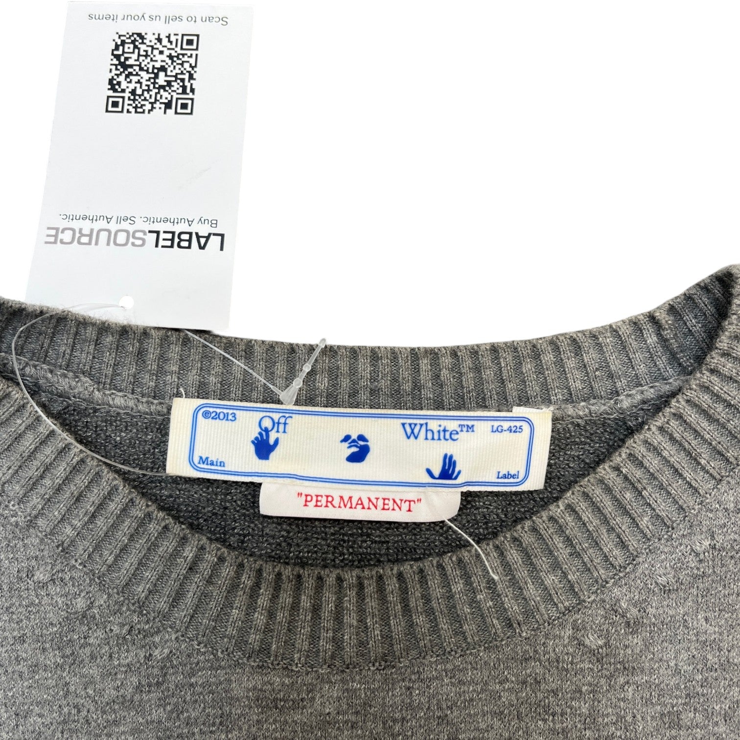 Men's Arrow Logo Jumper Grey Size L