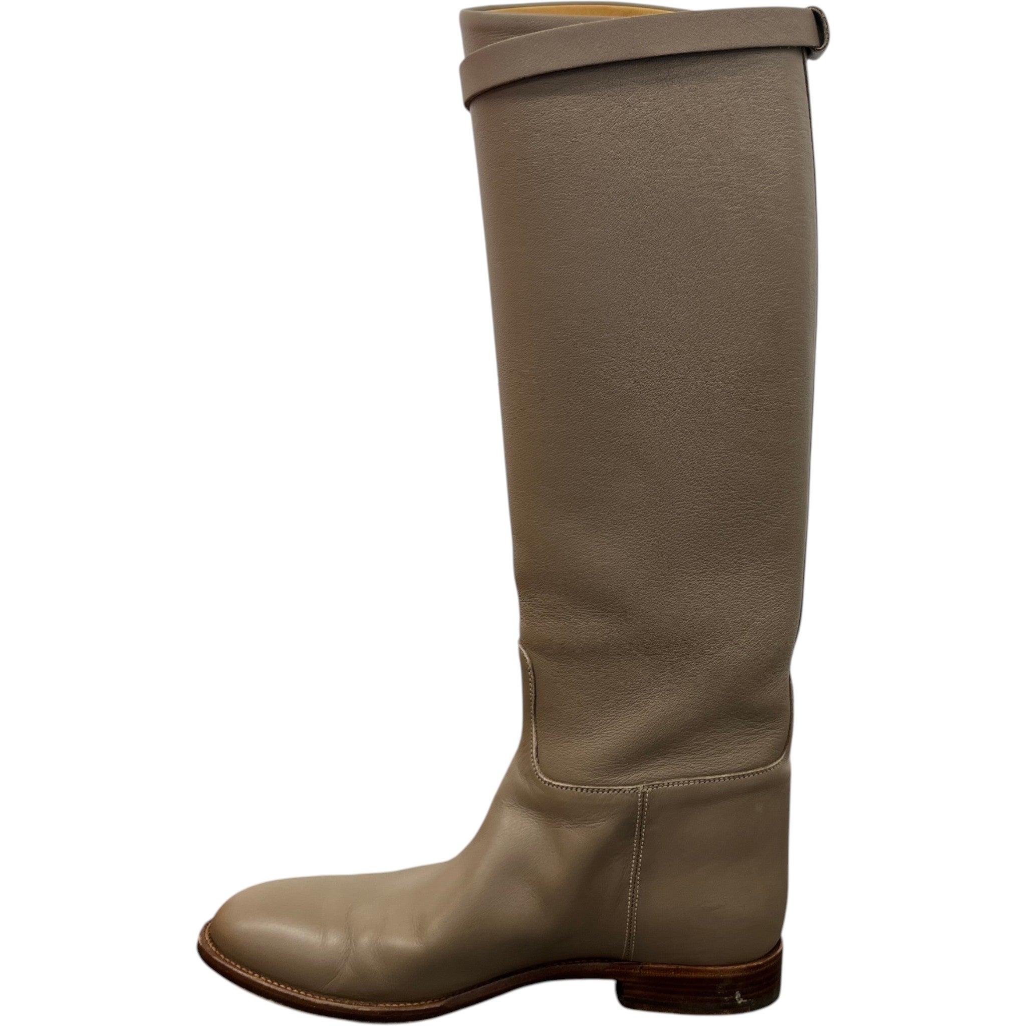 Women's Jumping High Boots Beige Size EU 38 / UK 5