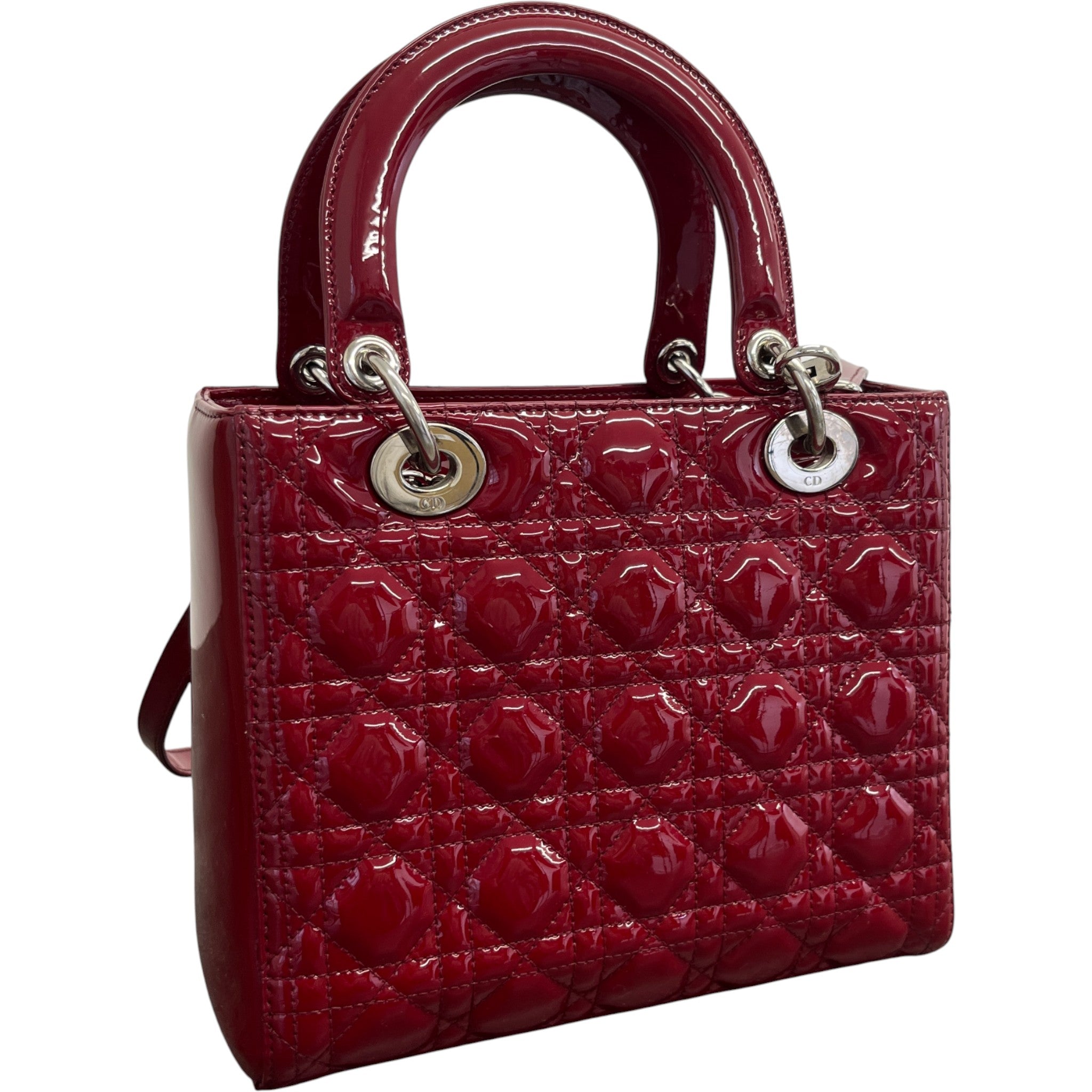Women's Lady Dior Medium Bag Red