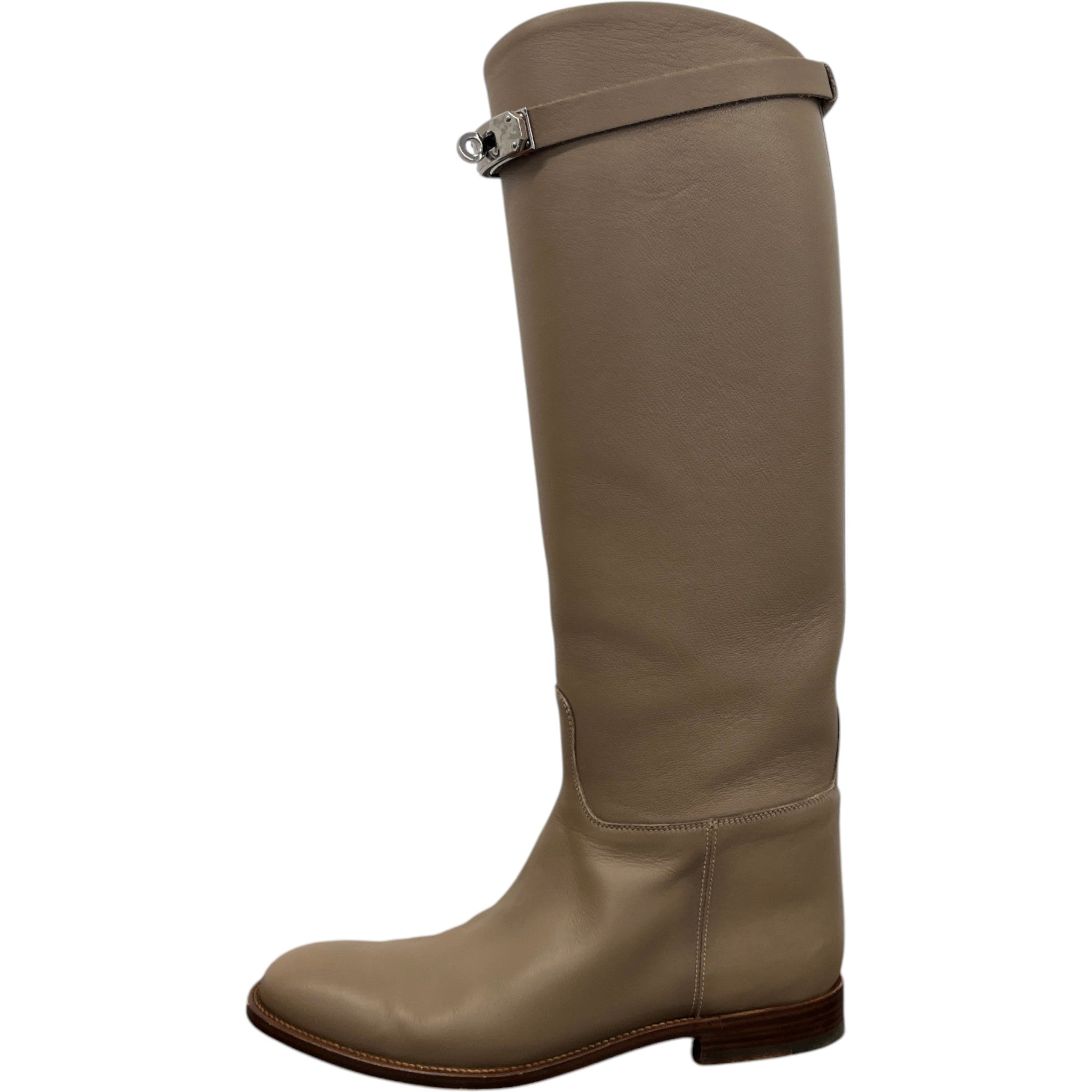 Women's Jumping High Boots Beige Size EU 38 / UK 5