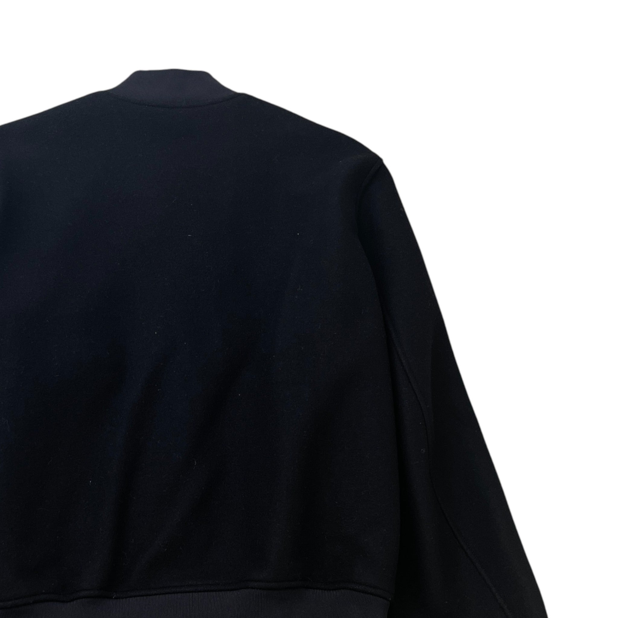 Men's Logo Varsity Jacket Black Size XL