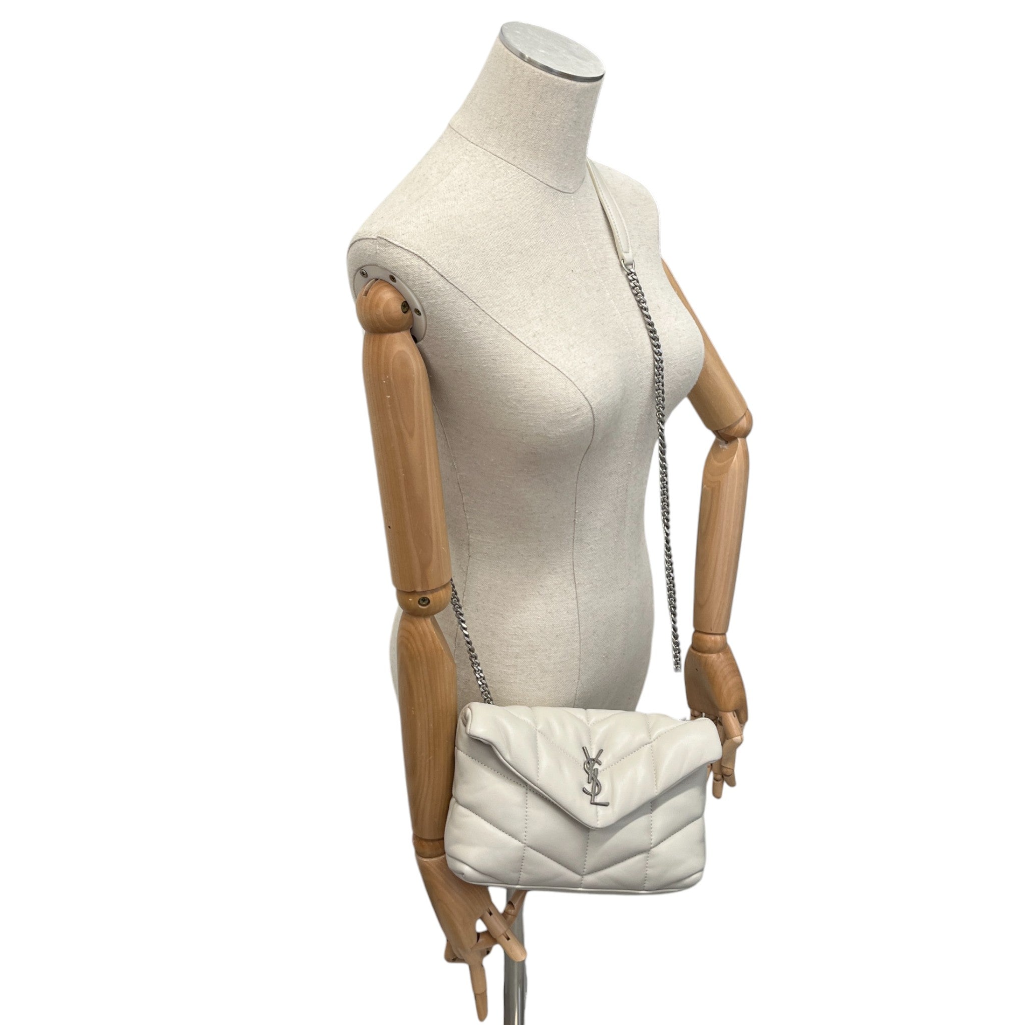 Women's Mini Lou Puffer Bag Cream