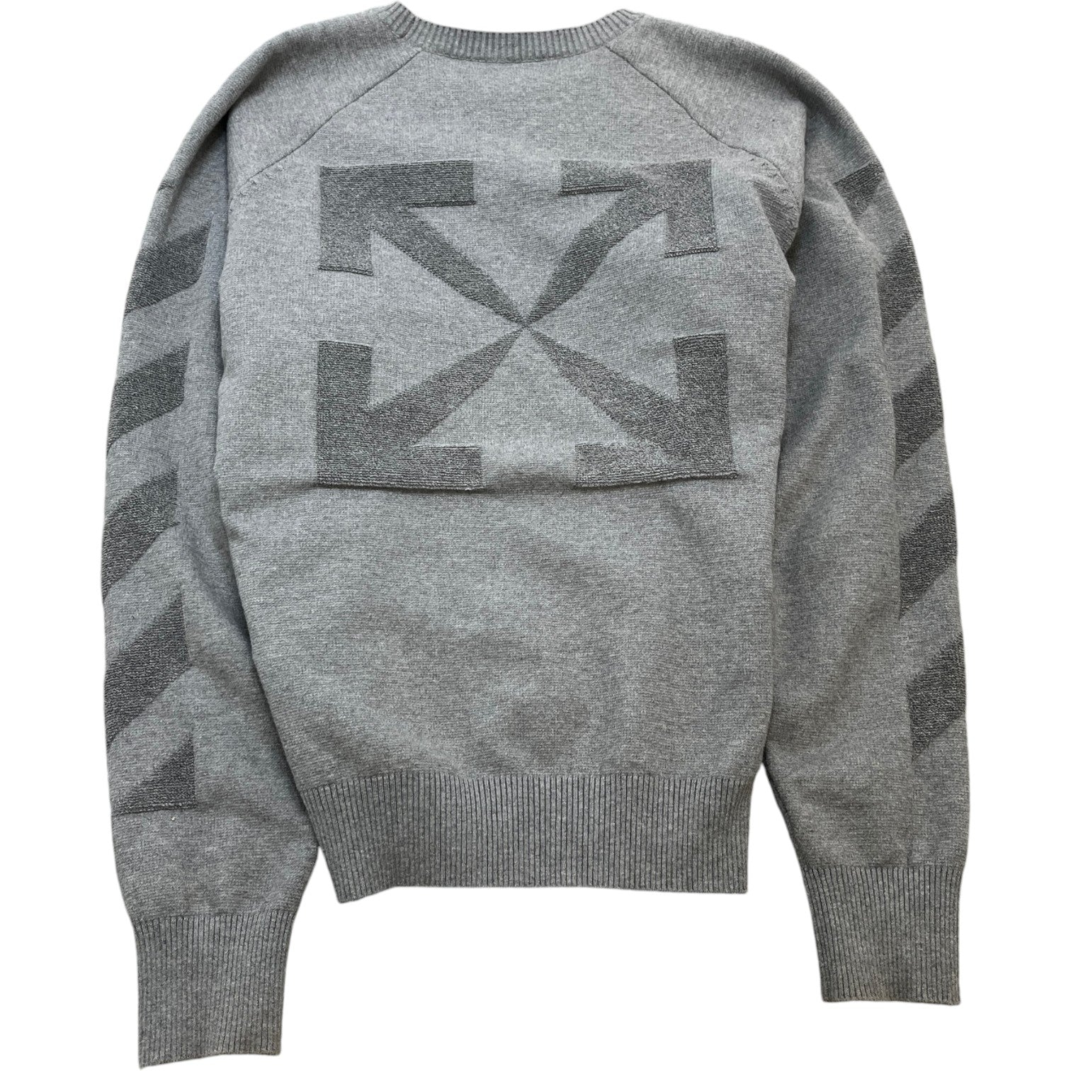 Men's Arrow Logo Jumper Grey Size L