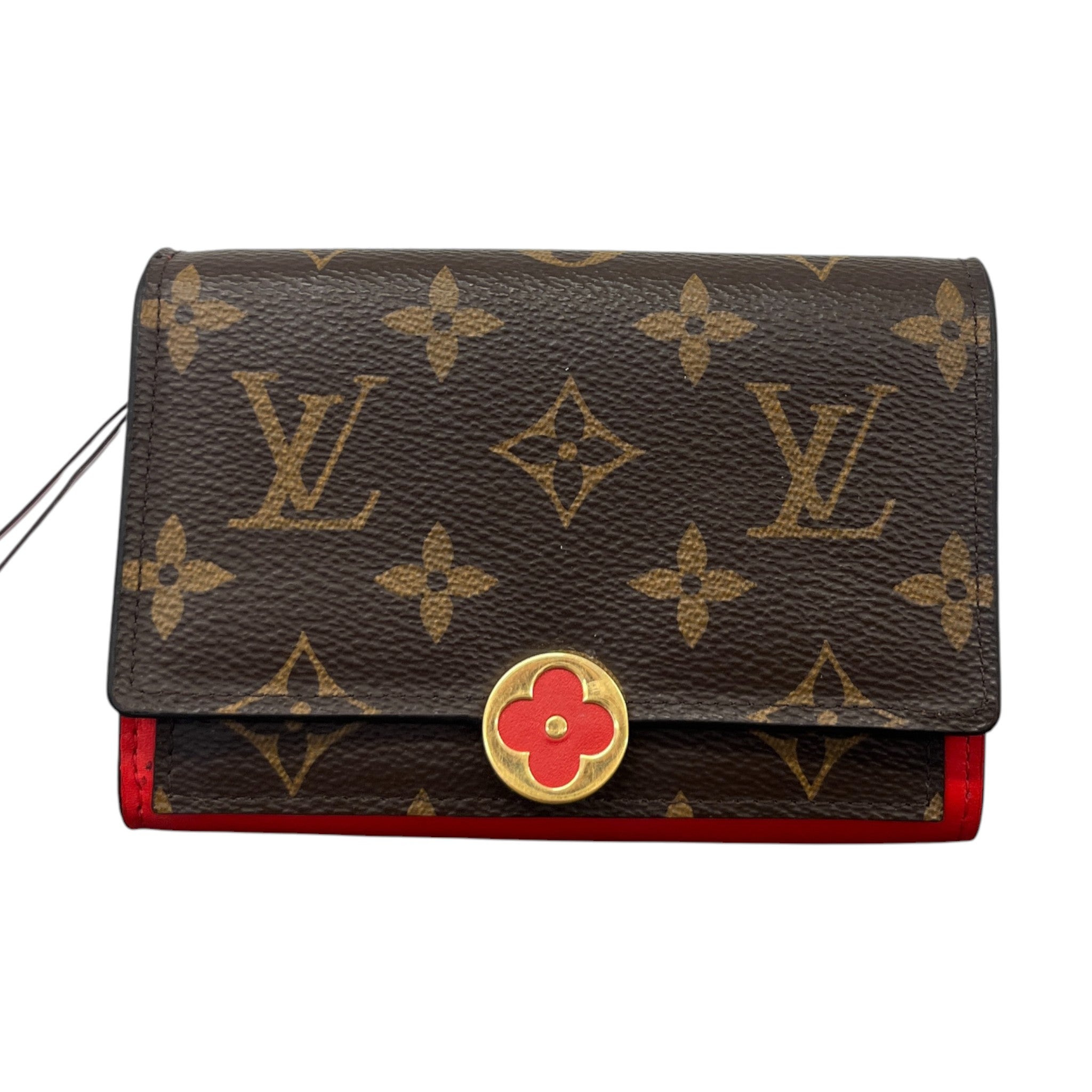 Women's Monogram Portefeuille Flore Compact Wallet Brown
