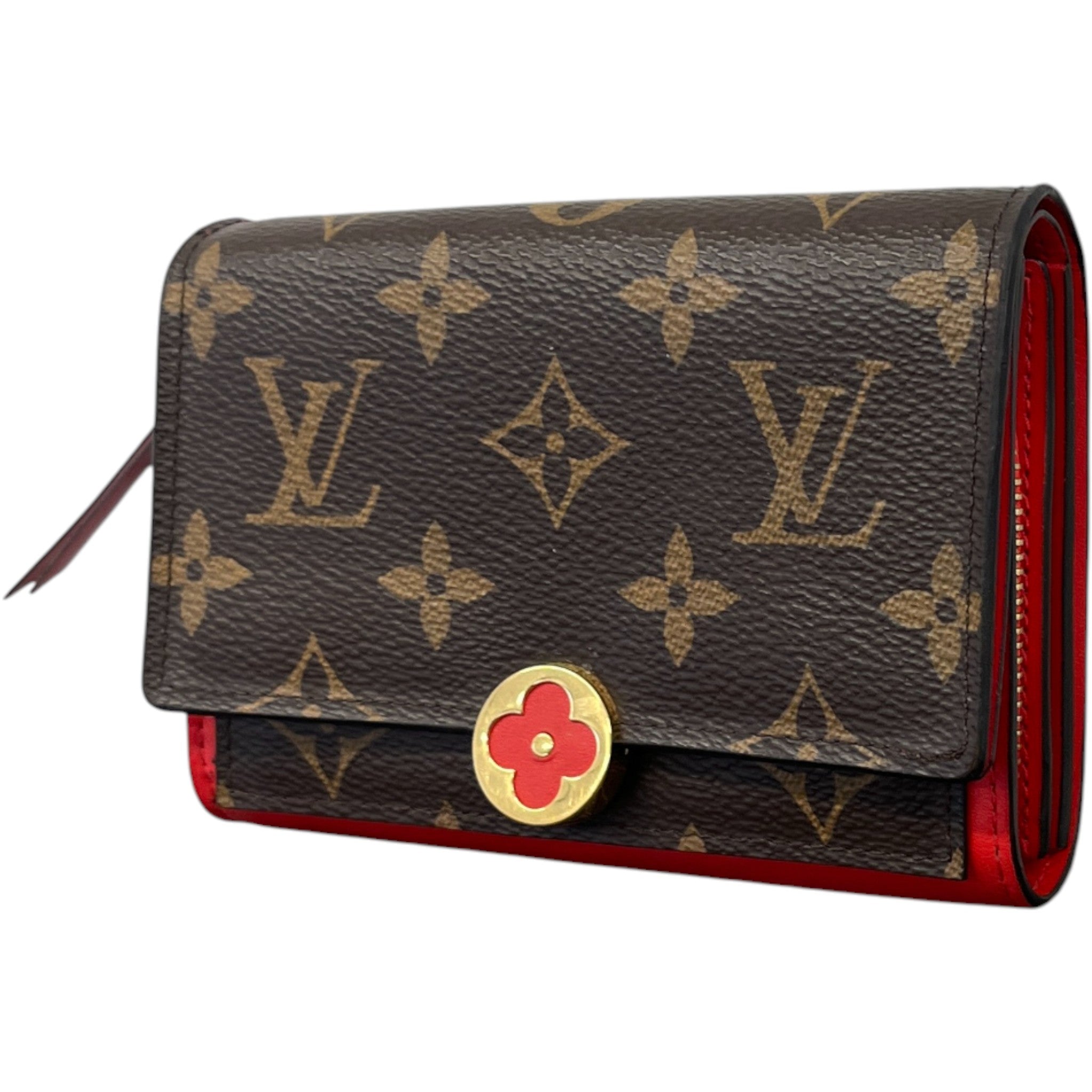 Women's Monogram Portefeuille Flore Compact Wallet Brown