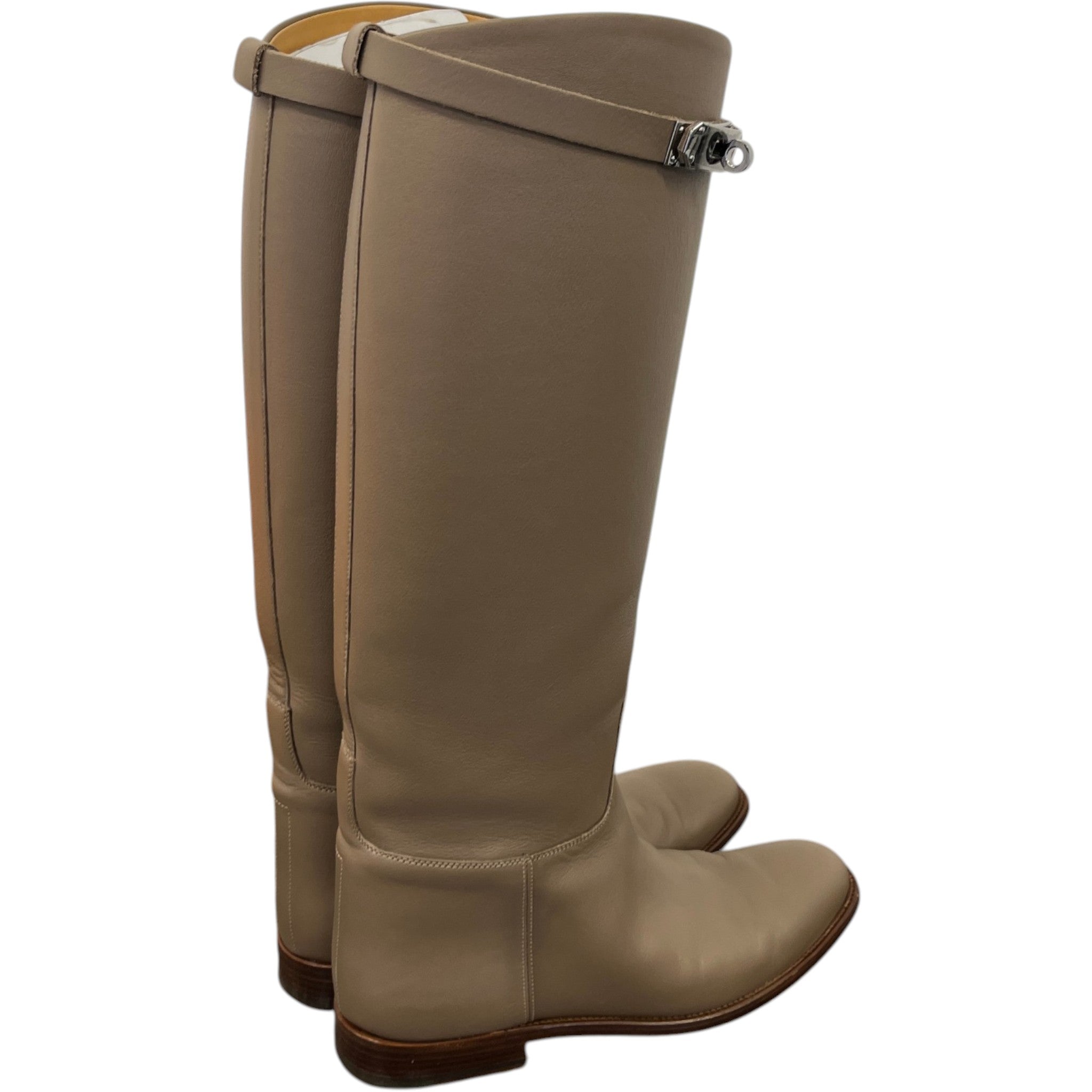 Women's Jumping High Boots Beige Size EU 38 / UK 5