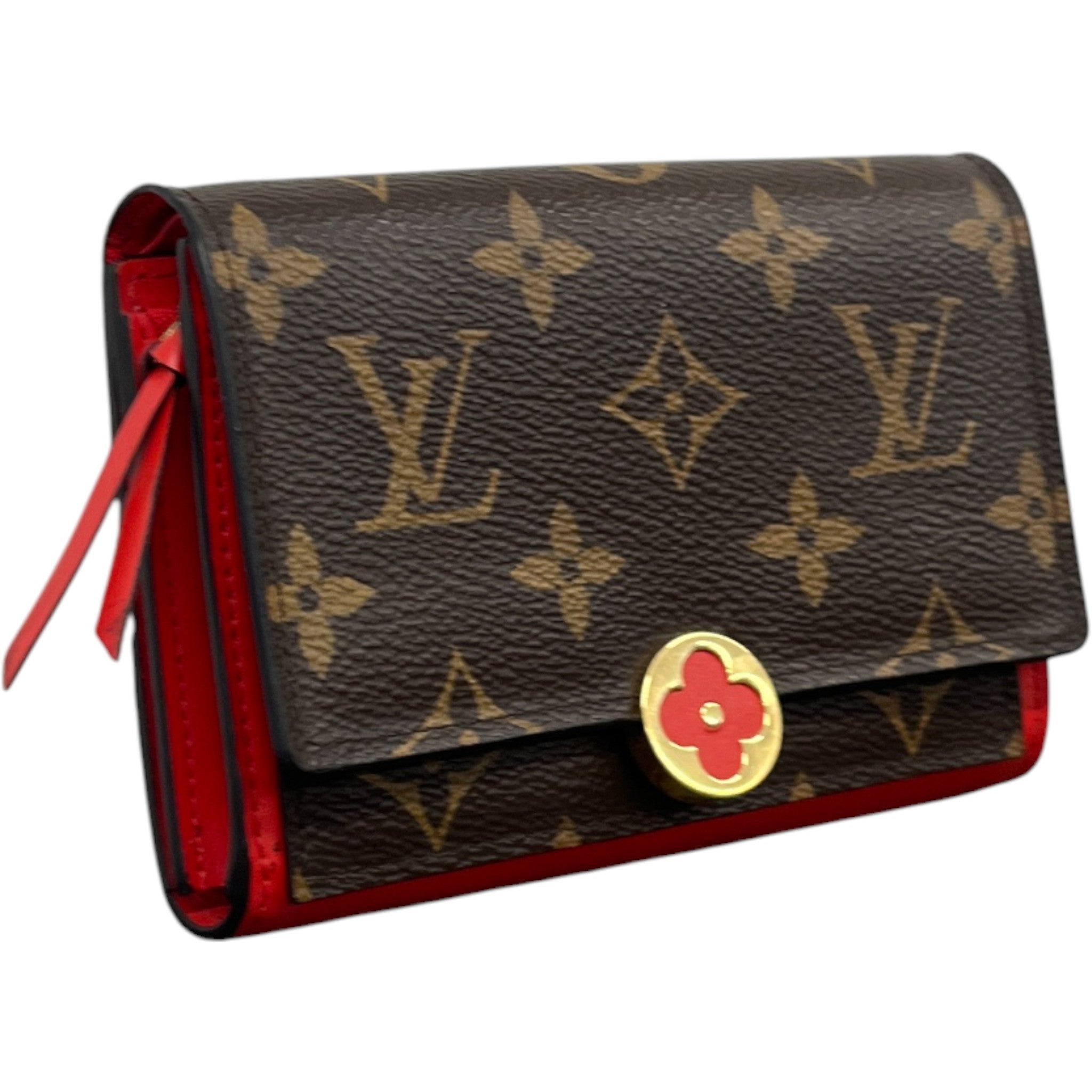 Women's Monogram Portefeuille Flore Compact Wallet Brown