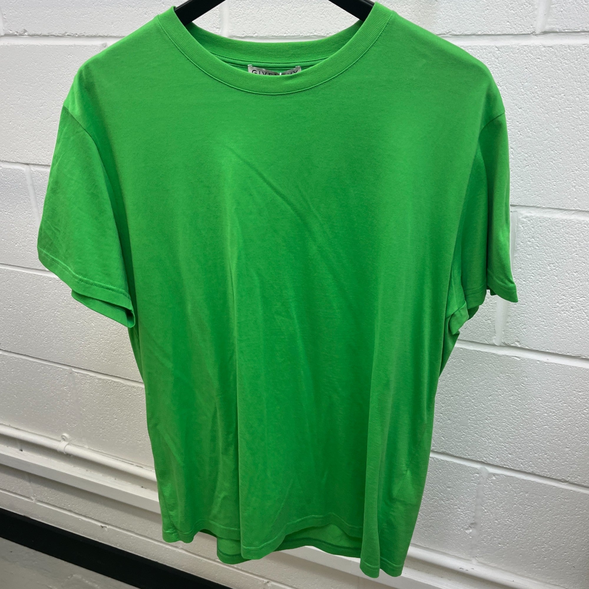 Men's Tape Logo T-Shirt Green Size S