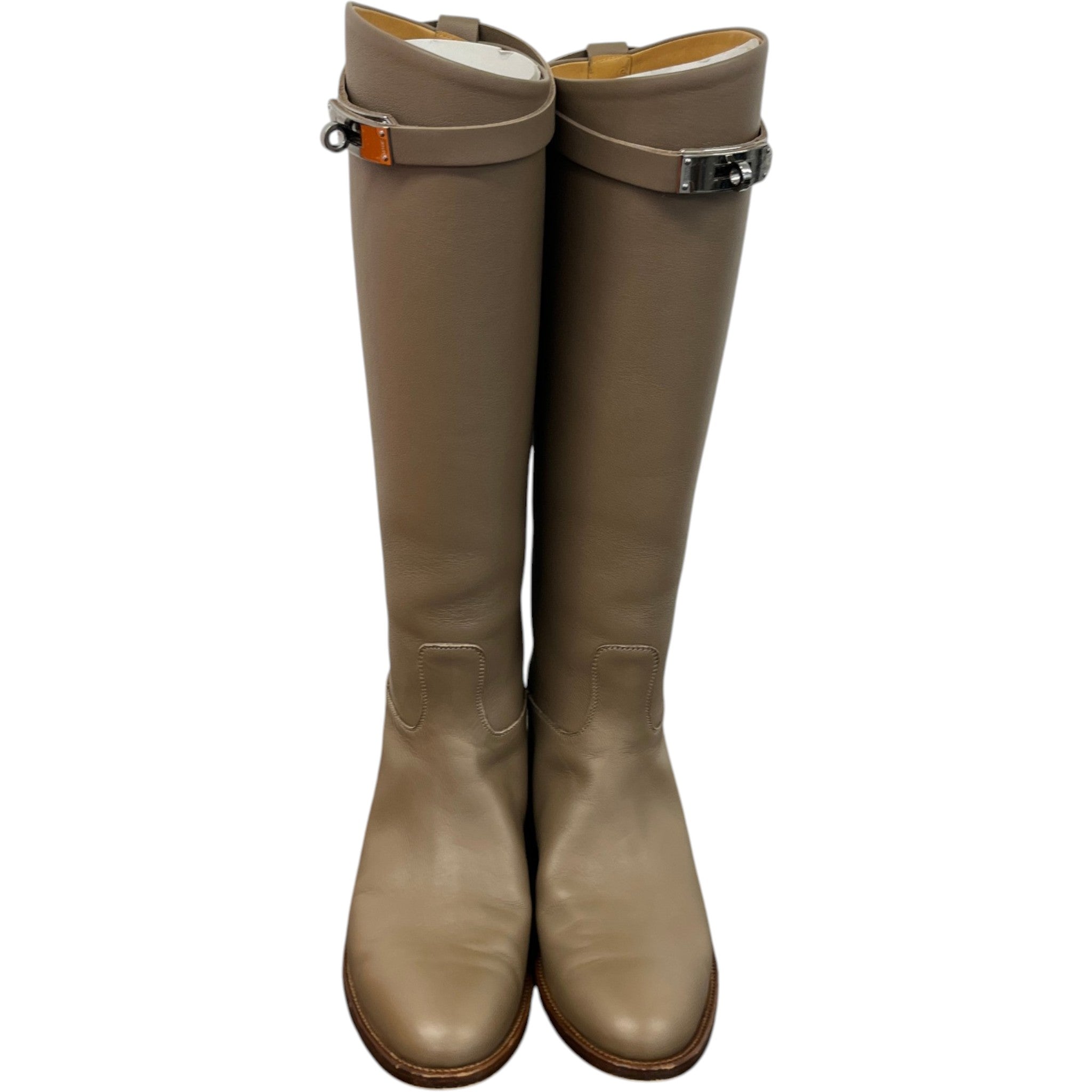 Women's Jumping High Boots Beige Size EU 38 / UK 5