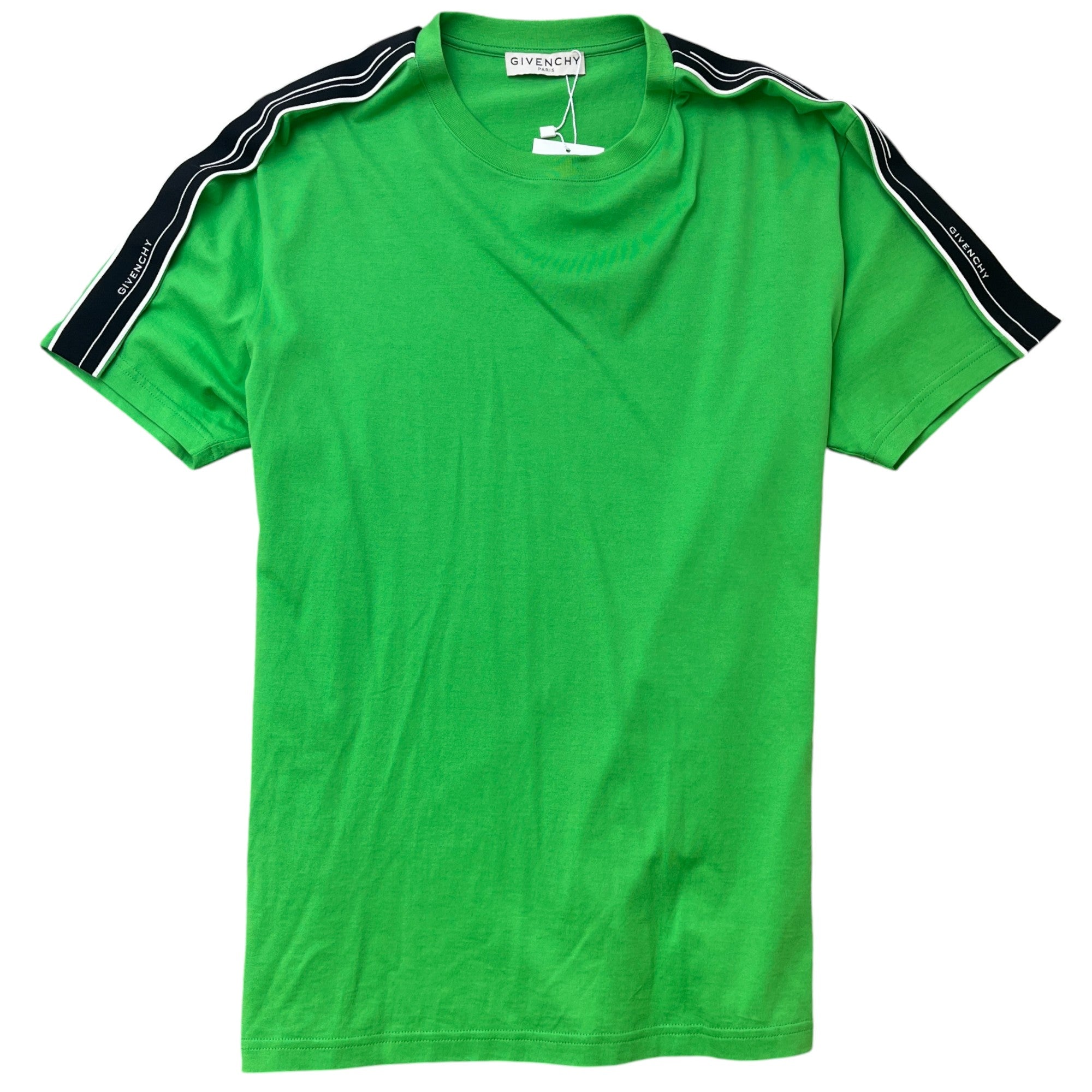 Men's Tape Logo T-Shirt Green Size S