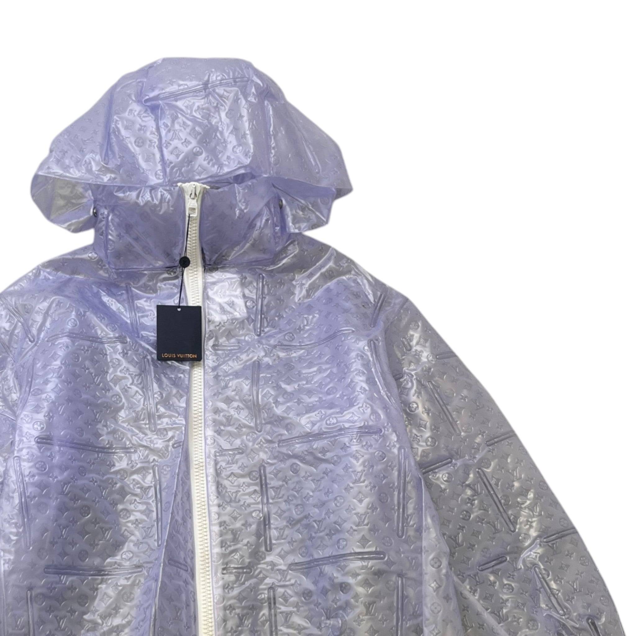 Men's Monogram Inflatable Blouson Down Jacket Blue Size IT 50 / L