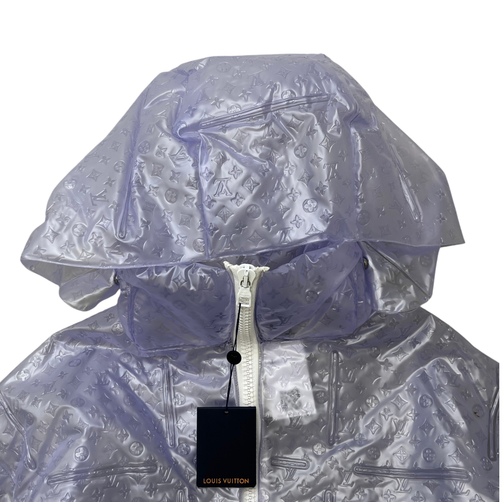 Men's Monogram Inflatable Blouson Down Jacket Blue Size IT 50 / L