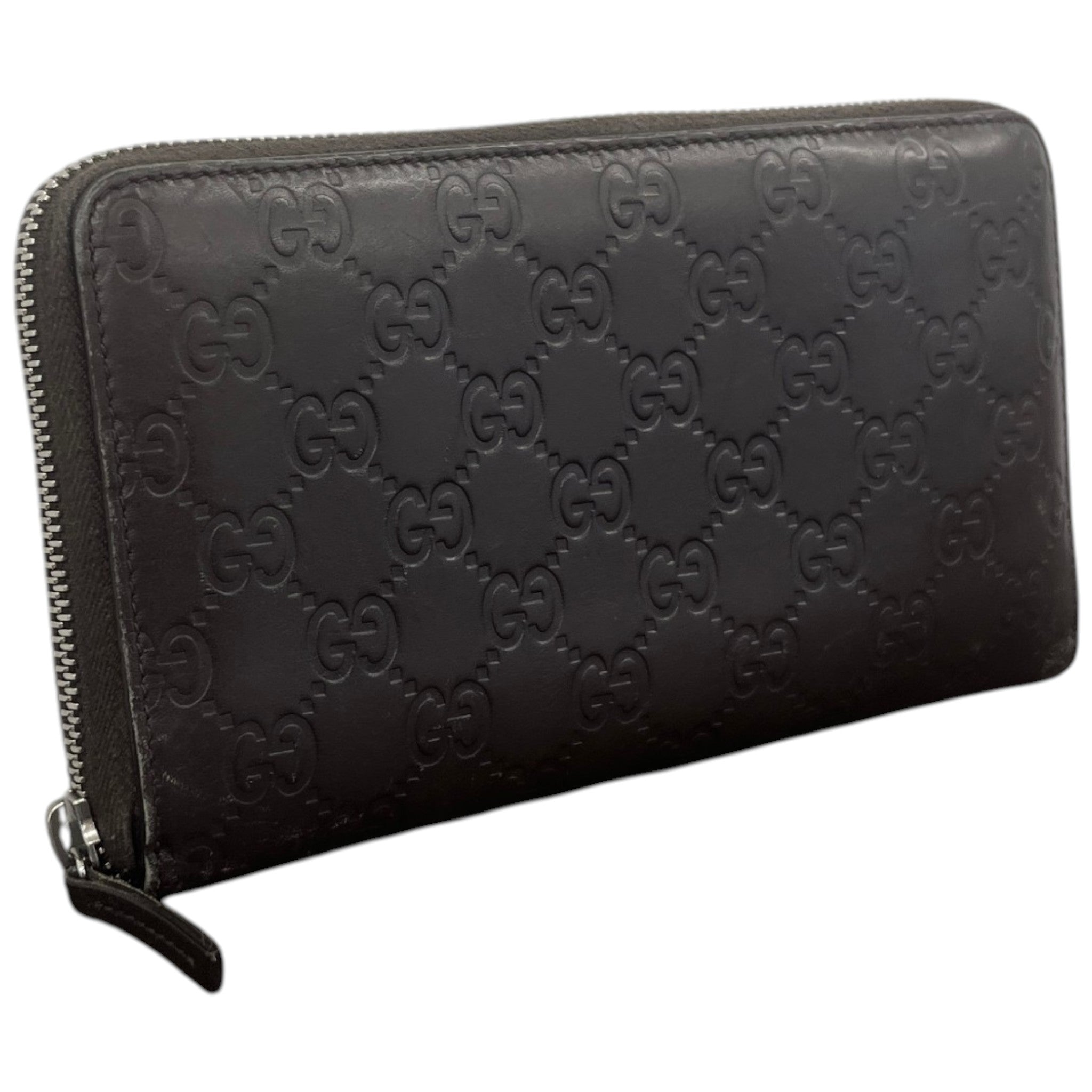 Women's Gg Emblem Zip Around Wallet Brown