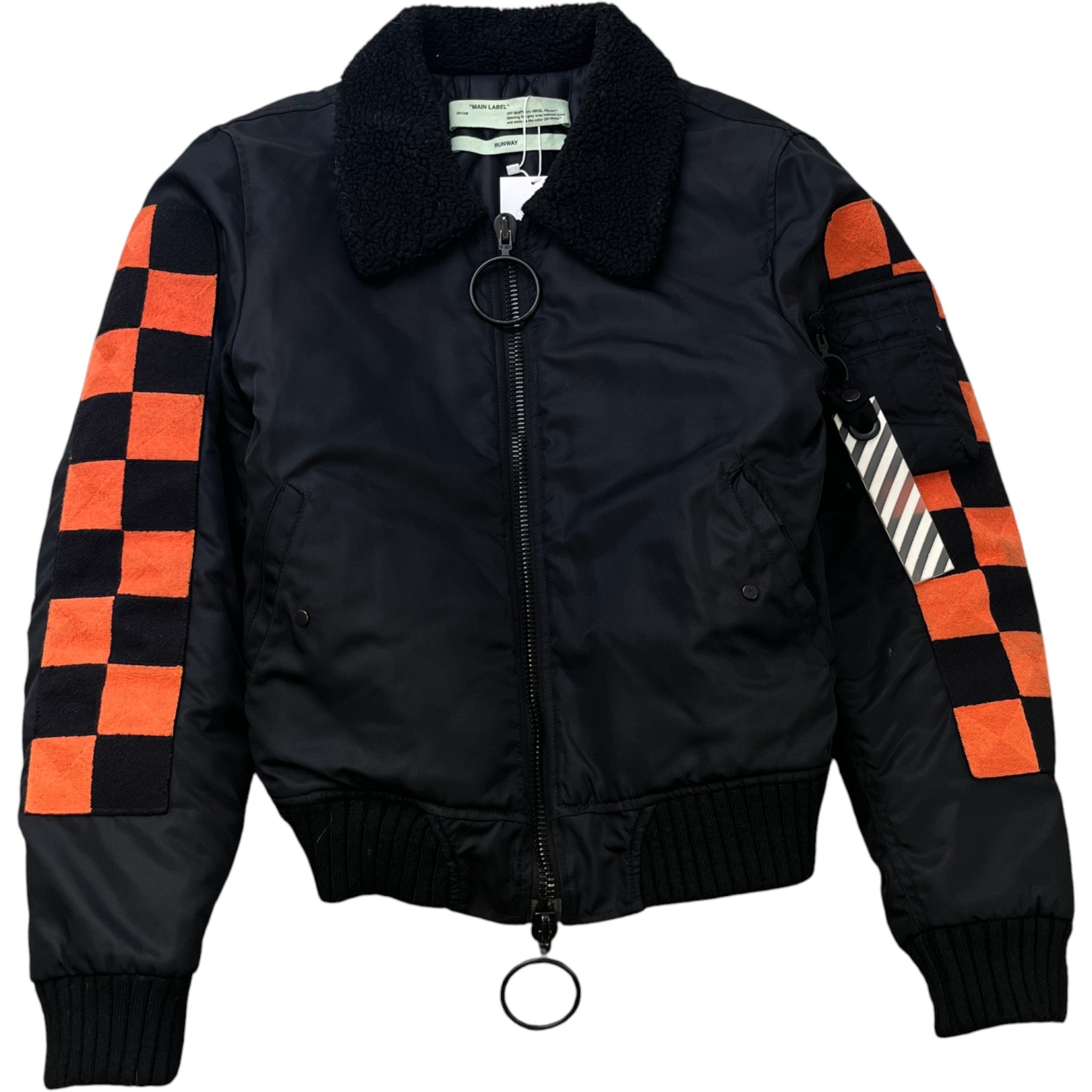 Men's Checker Jacket Black Size M