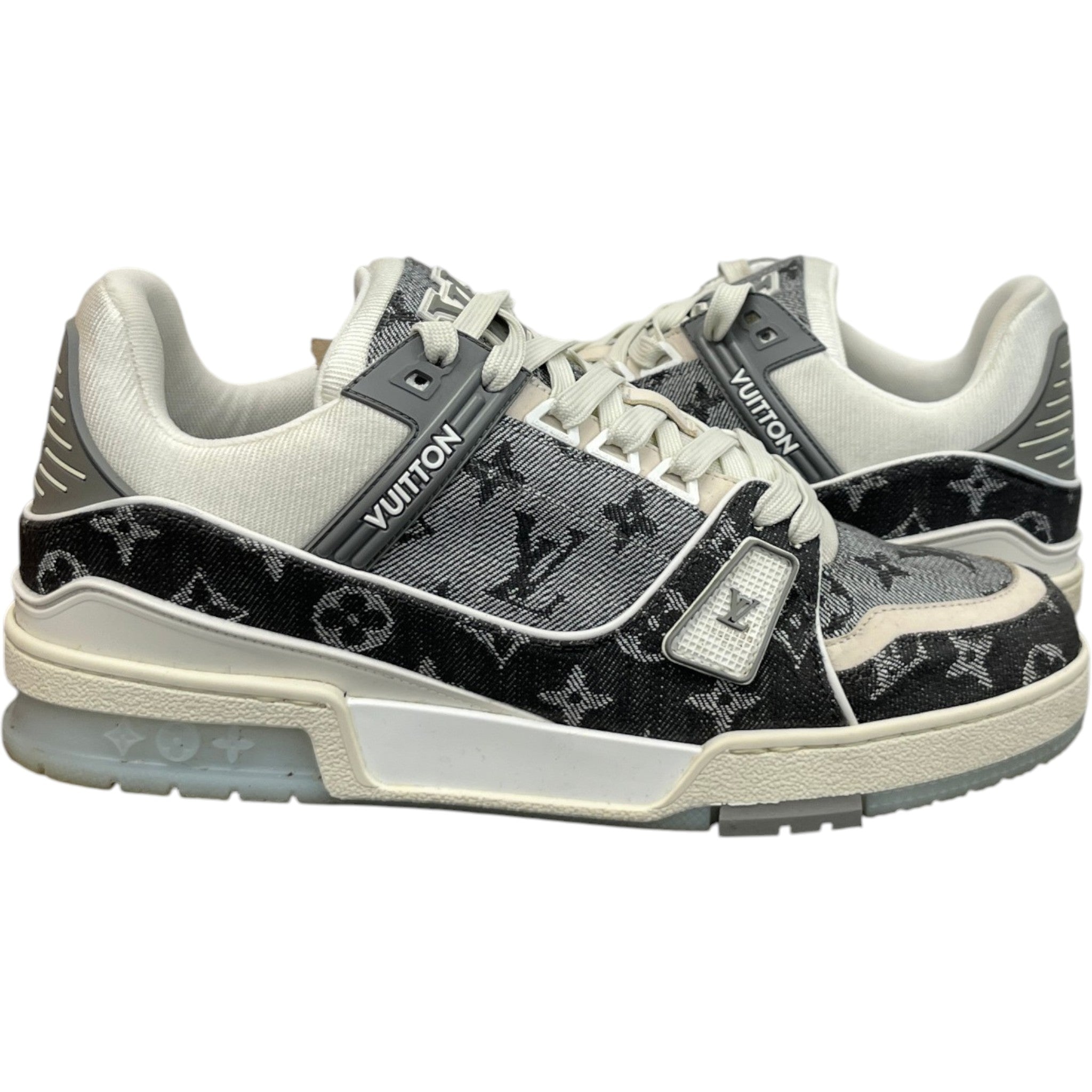 Men's Lv Denim Low Trainers Grey Size EU 41 / UK 7