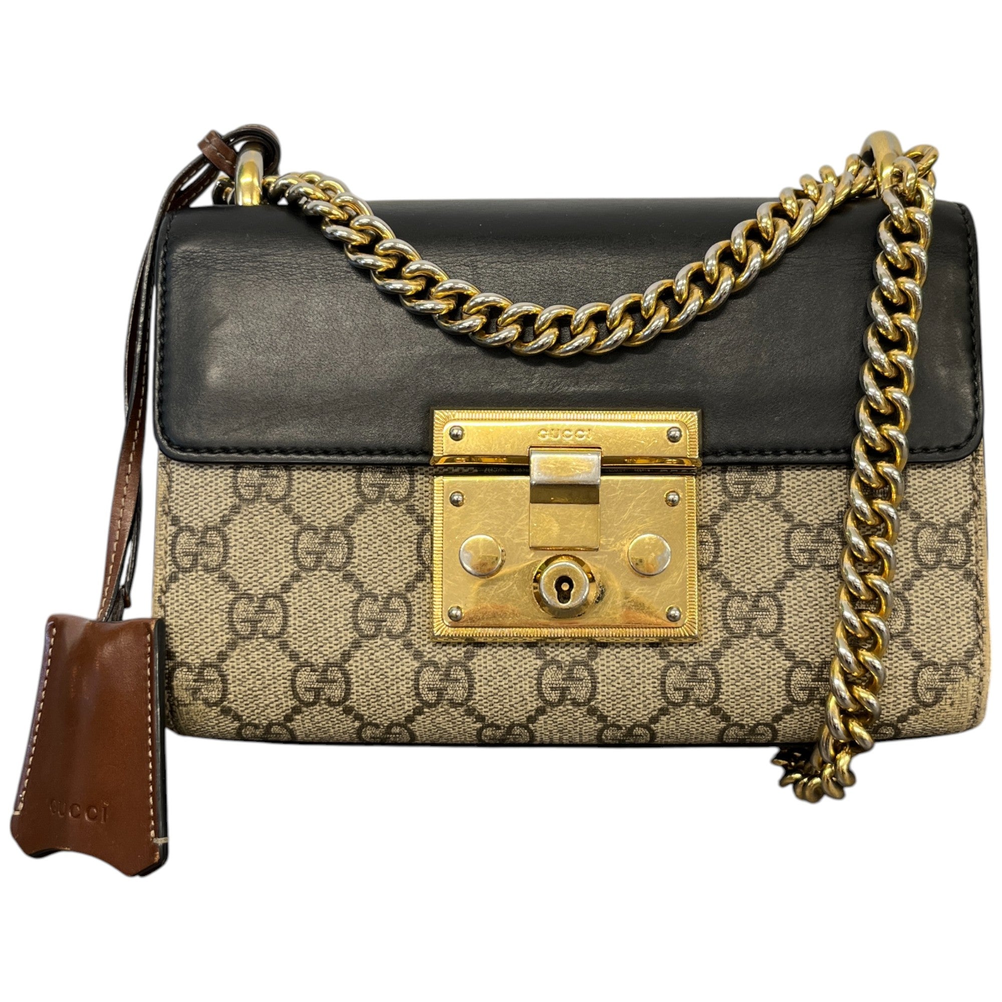 Women's Small Padlock Bag Beige