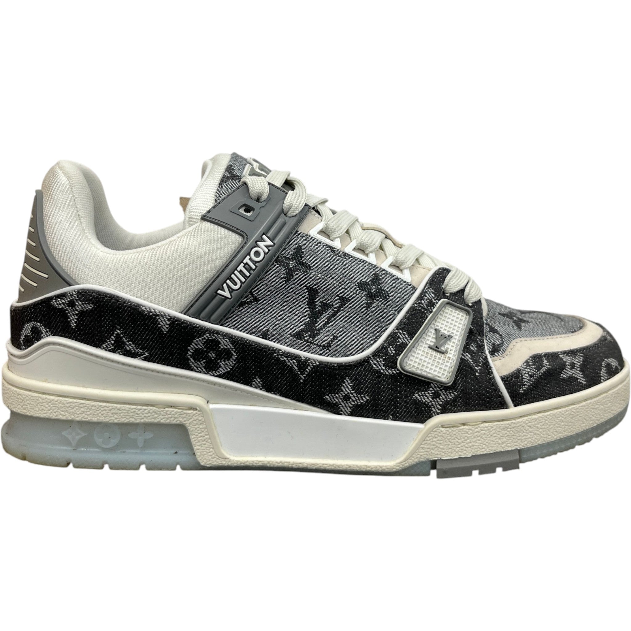 Men's Lv Denim Low Trainers Grey Size EU 41 / UK 7