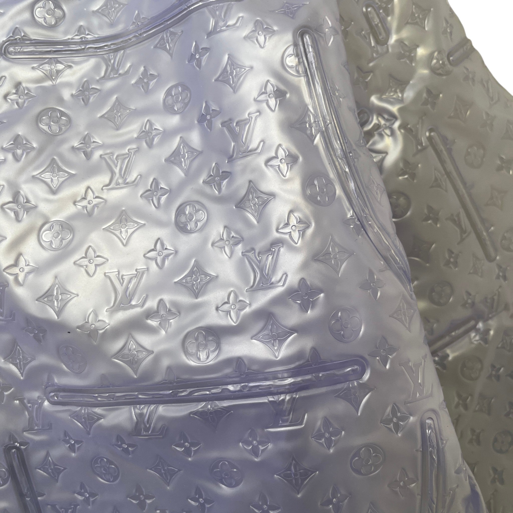 Men's Monogram Inflatable Blouson Down Jacket Blue Size IT 50 / L